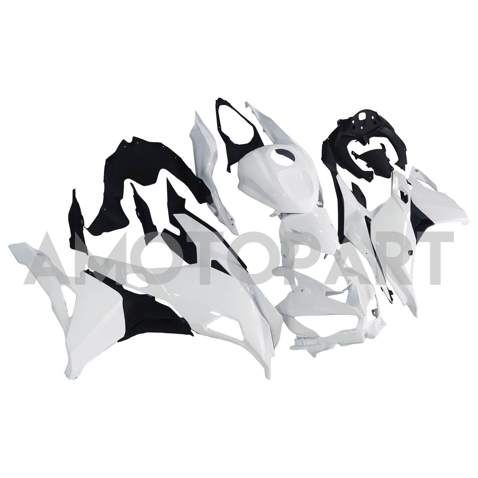 Amotopart 2019-2025 Kawasaki Ninja ZX25R ZX4R ZX4RR Pearl White Fairing Kit