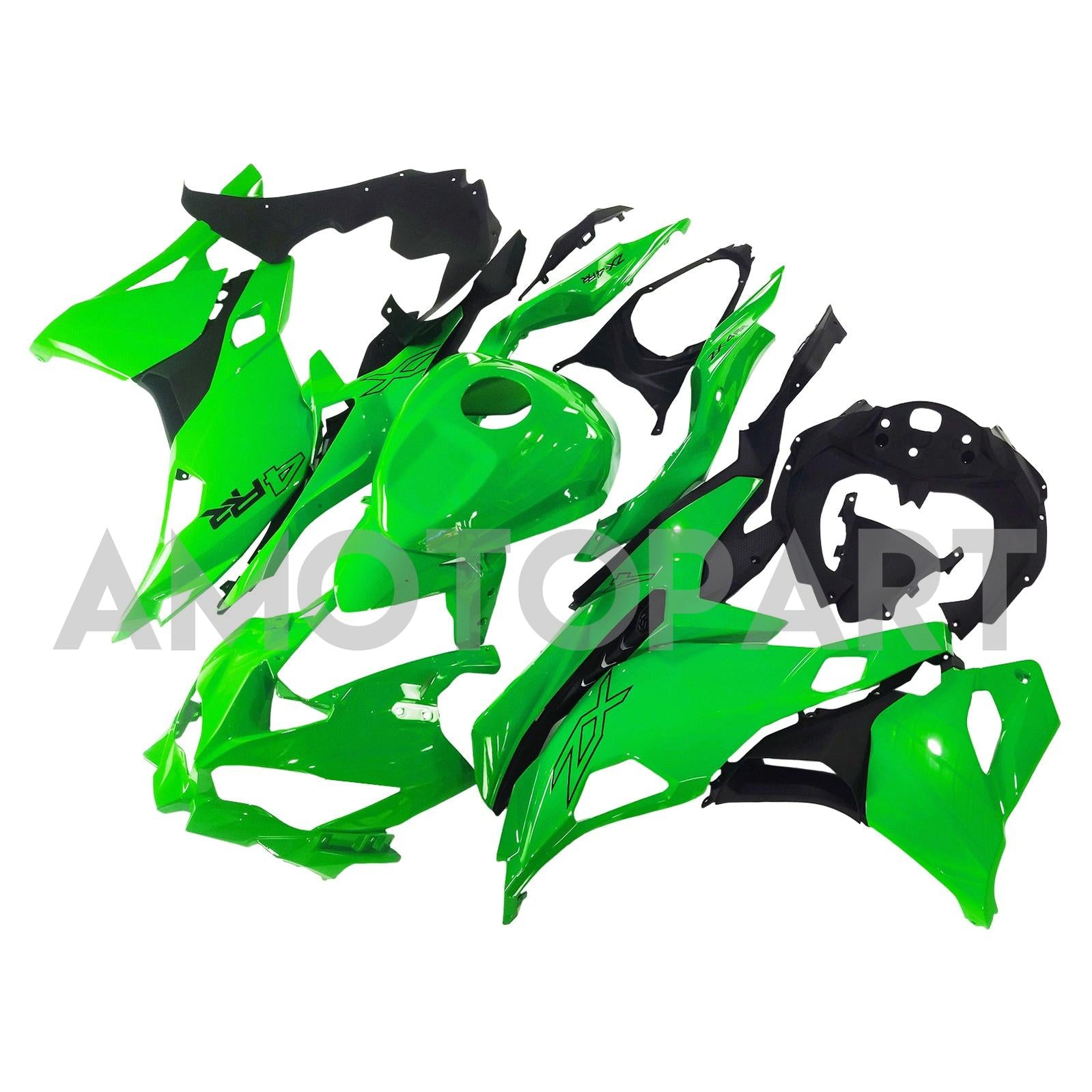 Amotopart 2019-2025 Kawasaki Ninja Zx25R ZX4R ZX4RR Light Green Fairing Kit