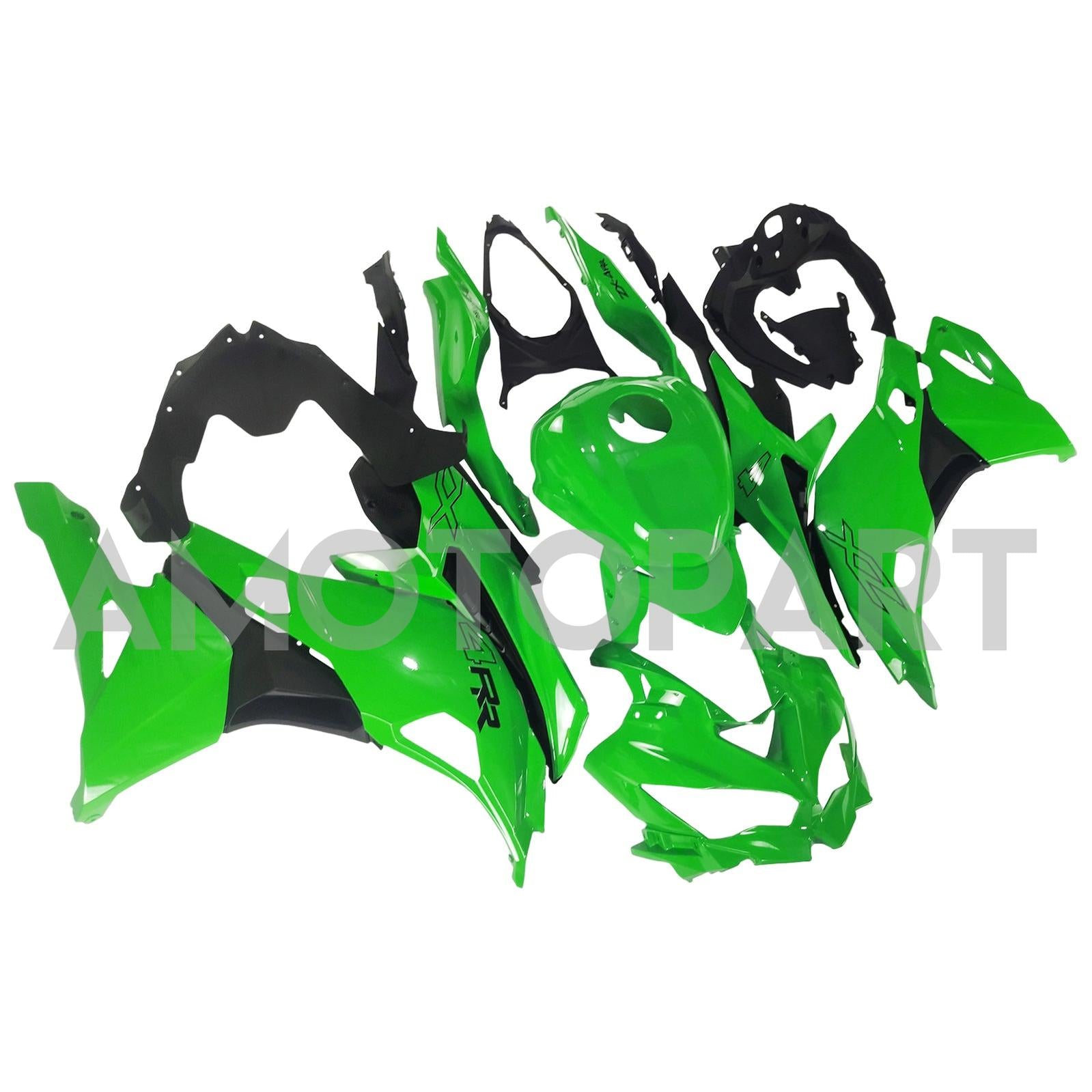 Amotopart 2019-2025 Kawasaki Ninja Zx25R ZX4R ZX4RR Light Green Fairing Kit