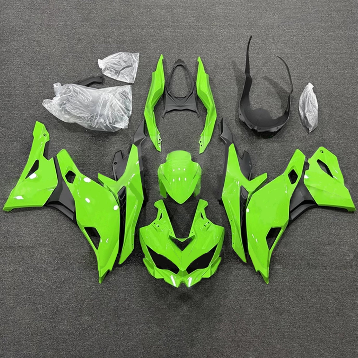 Amotopart 2019-2026 Ninja ZX-25R ZX-4R ZX-4RR Kawasaki Light Green Fairing Kit