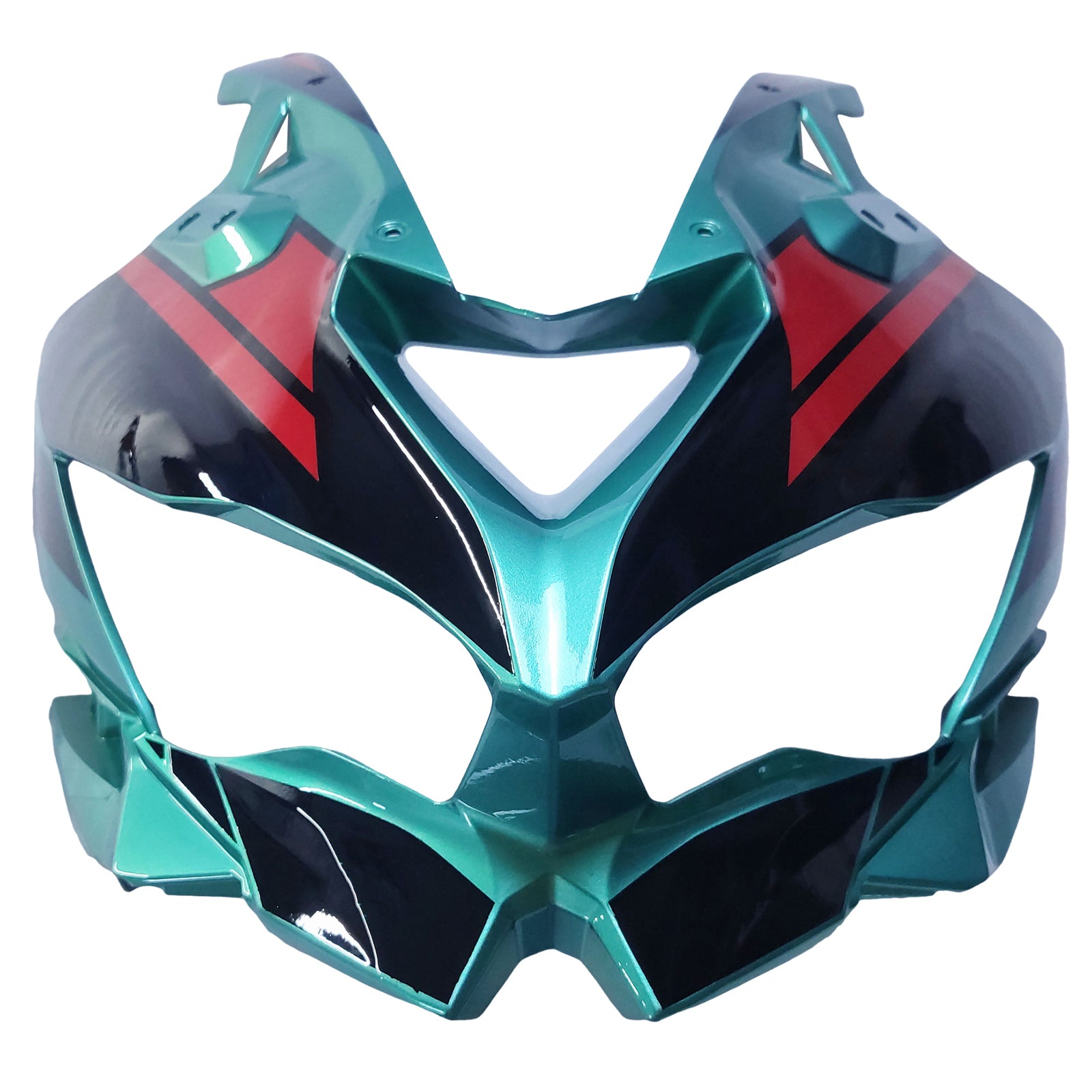 Amotopart 2019-2025 Ninja ZX-25R ZX-4R ZX-4RR Kawasaki Green & Red Stripes Fairing Kit