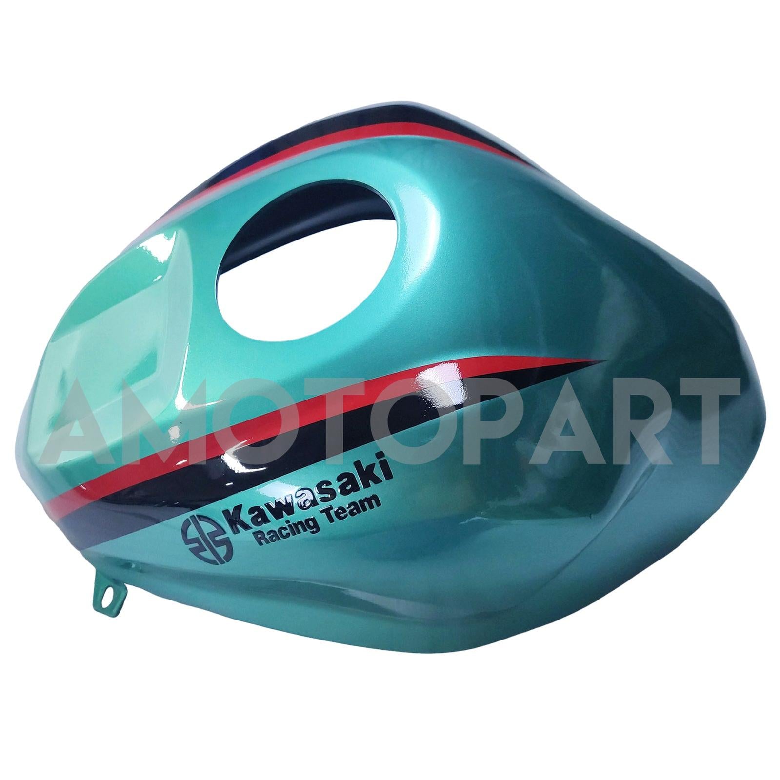 Amotopart 2019-2025 Ninja ZX-25R ZX-4R ZX-4RR Kawasaki Green & Red Stripes Fairing Kit