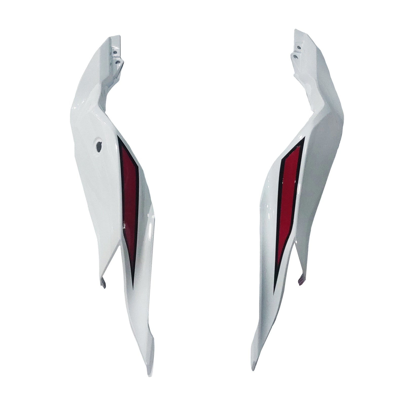 Amotopart 2019-2025 Ninja ZX-25R ZX-4R ZX-4RR Kawasaki Noir&Kit de carénage blanc