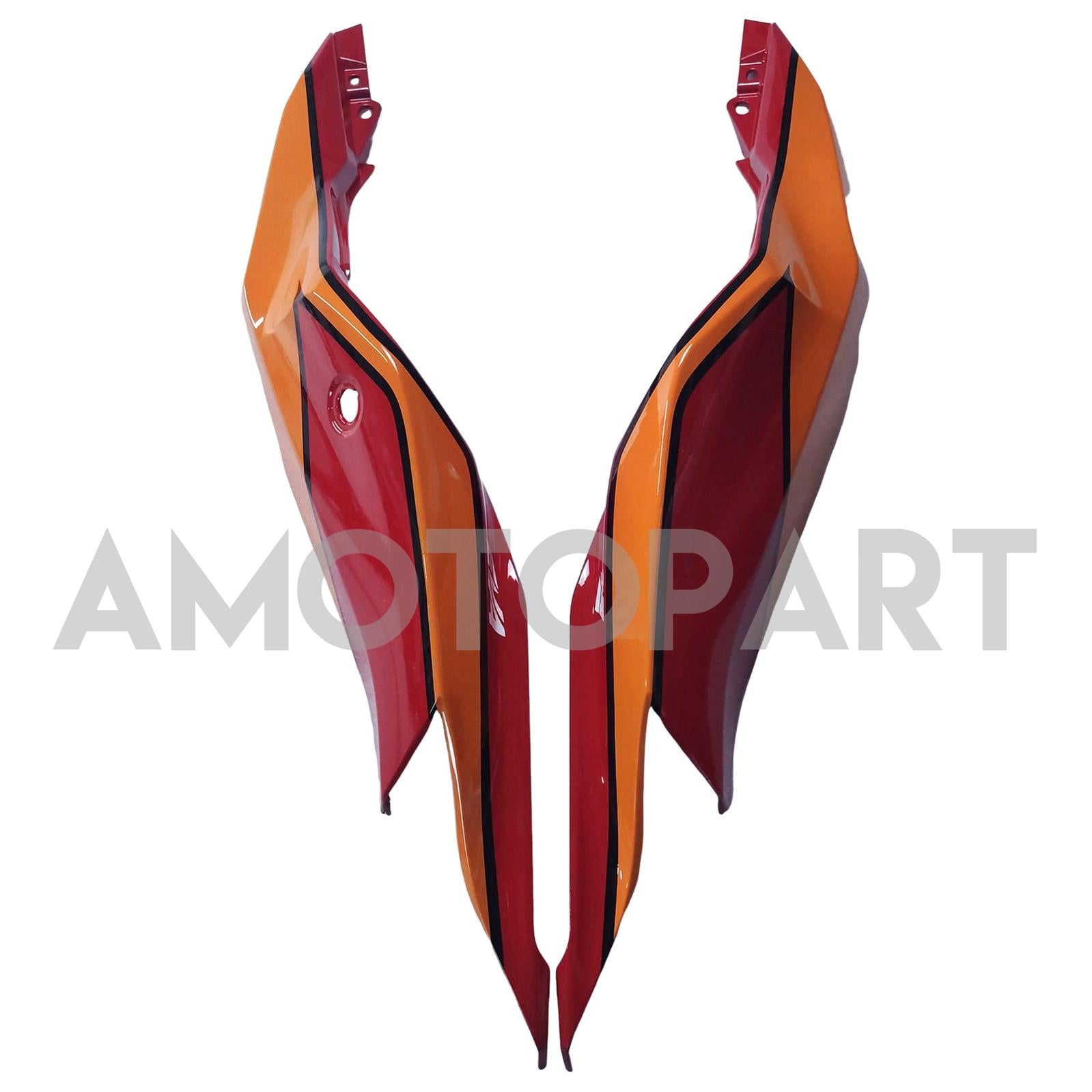 Amotopart 2019-2025 Ninja ZX-25R ZX-4R ZX-4RR Kawasaki Red&Orange Fairing Kit