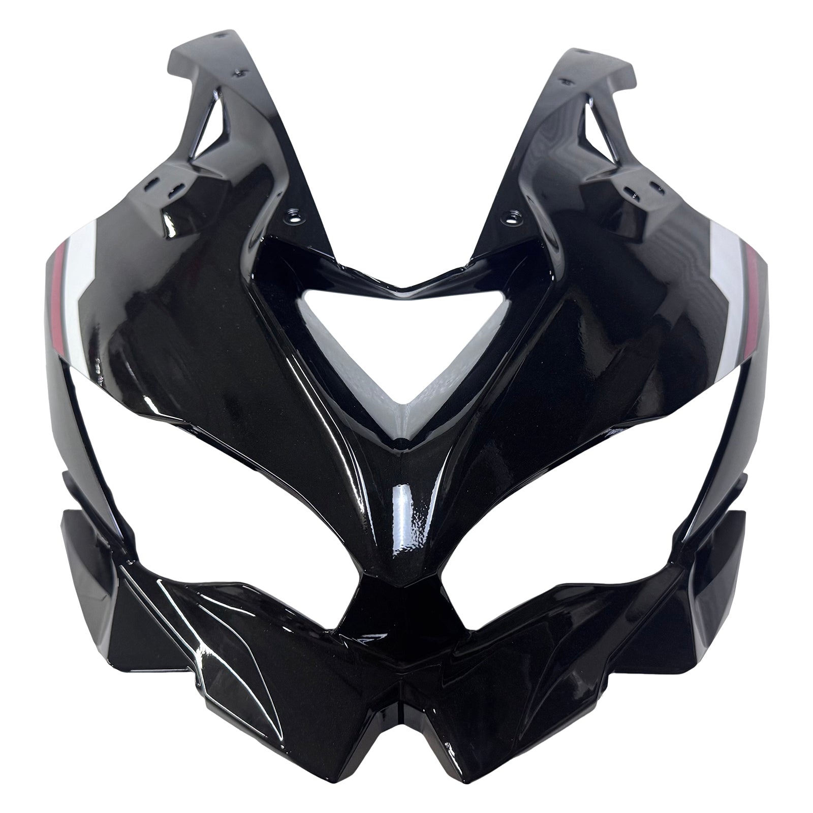 Amotopart 2019-2025 Ninja ZX-25R ZX-4R ZX-4RR Kawasaki Black & Red Stripes Fairing Kit