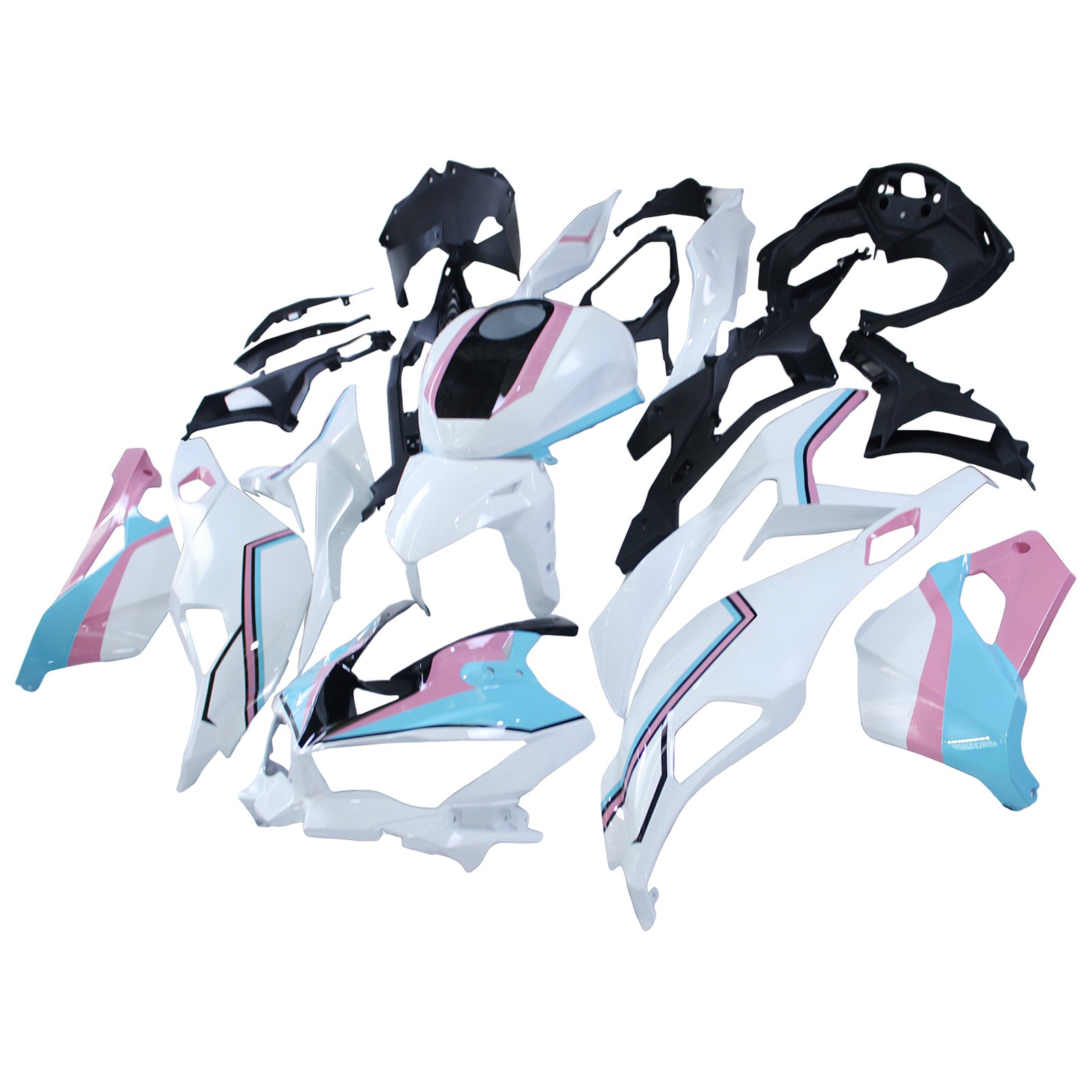 Amotopart 2019-2026 Ninja ZX-25R ZX-4R ZX-4RR Kawasaki Pink&Blue Fairi