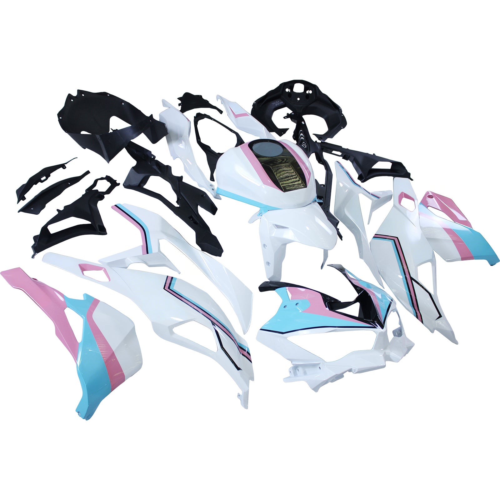 Amotopart 2019-2026 Ninja ZX-25R ZX-4R ZX-4RR Kawasaki Pink&Blue Fairi
