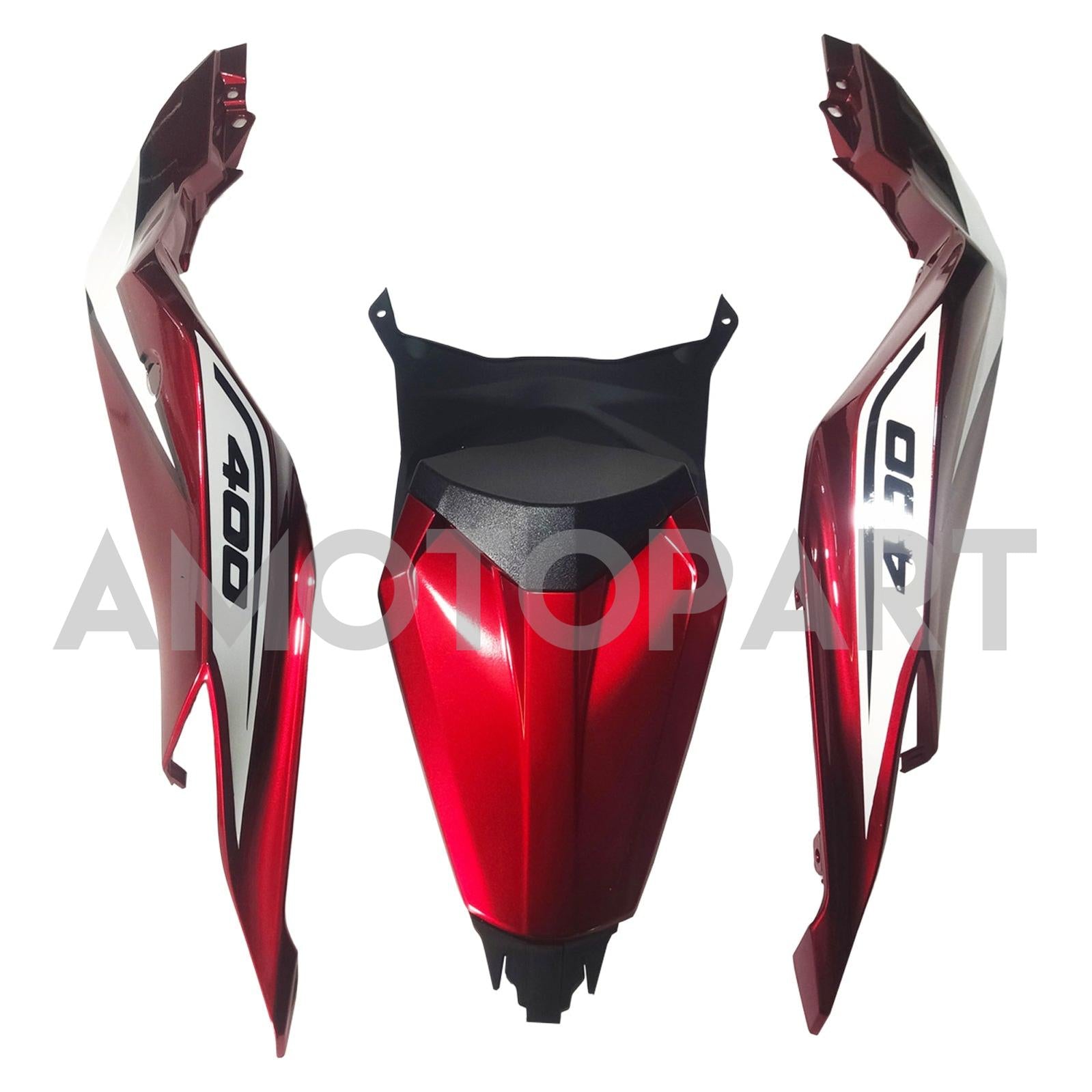 Amotopart 2019–2025 Ninja ZX-25R ZX-4R ZX-4RR Kawasaki Rot&Blaues Verkleidungskit