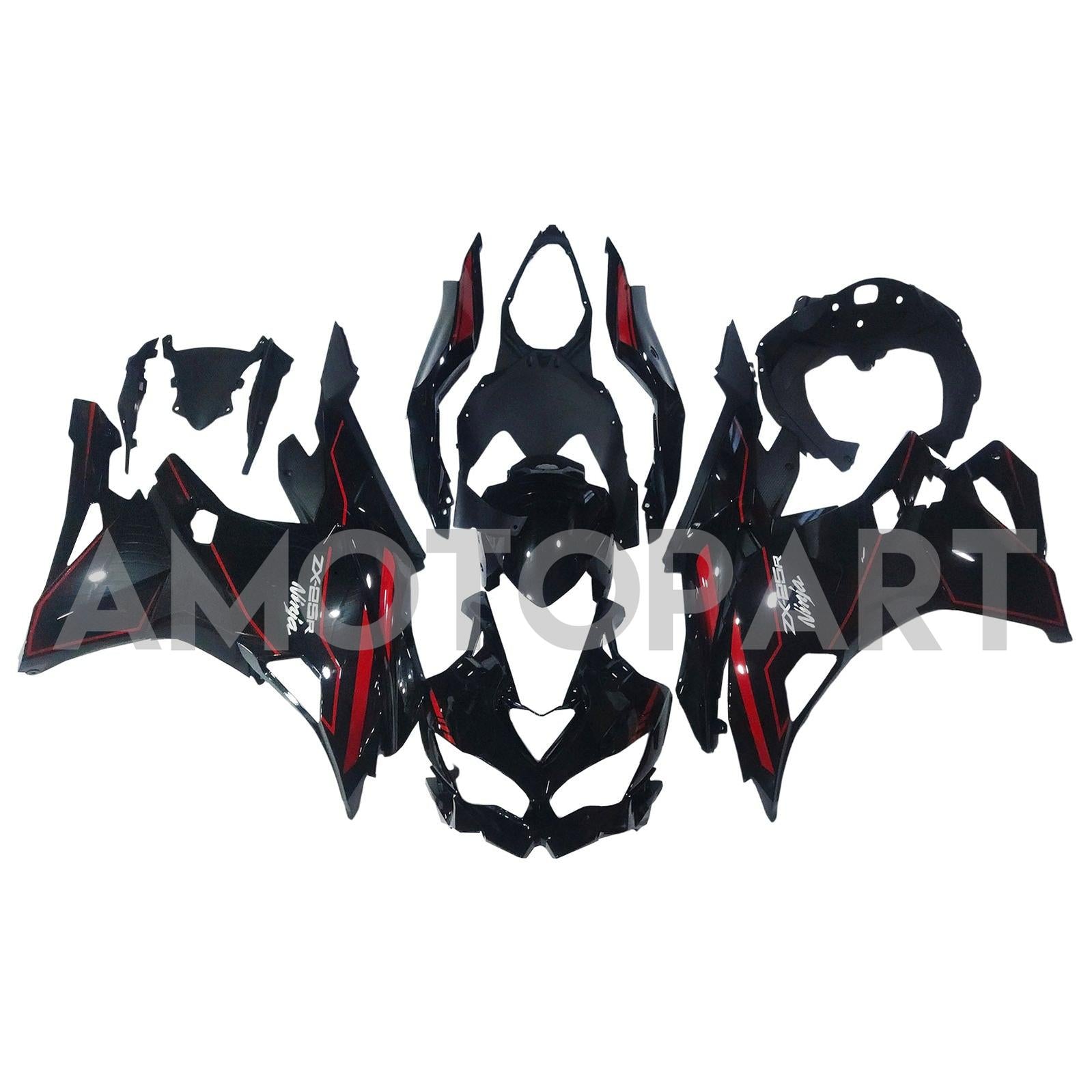 Amotopart 2019-2025 Ninja ZX25R ZX4R ZX4RR Kawasaki Fairing Kit Collection Two