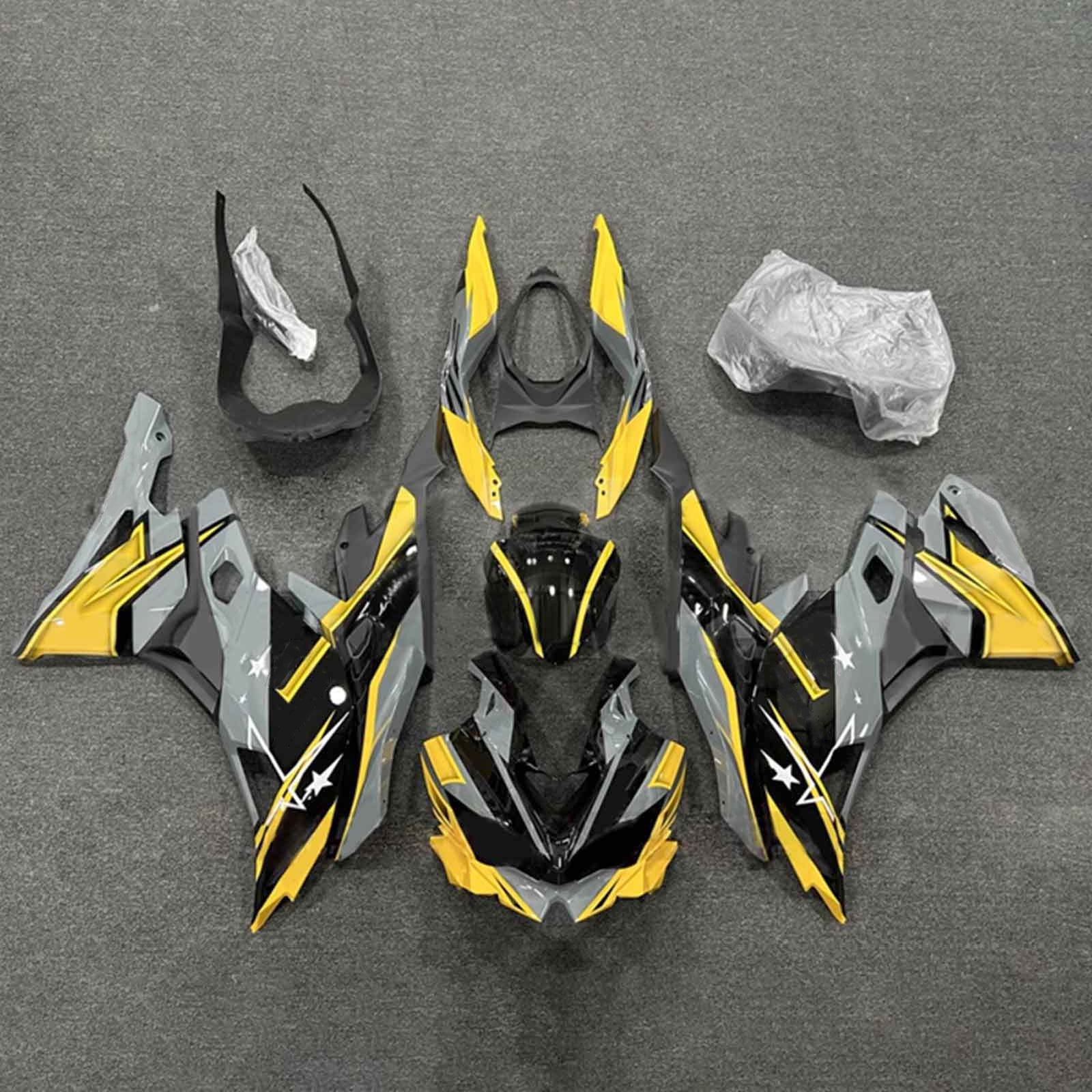 Amotopart 2019-2026 Ninja ZX-25R ZX-4R ZX-4RR Kawasaki グレー&Y