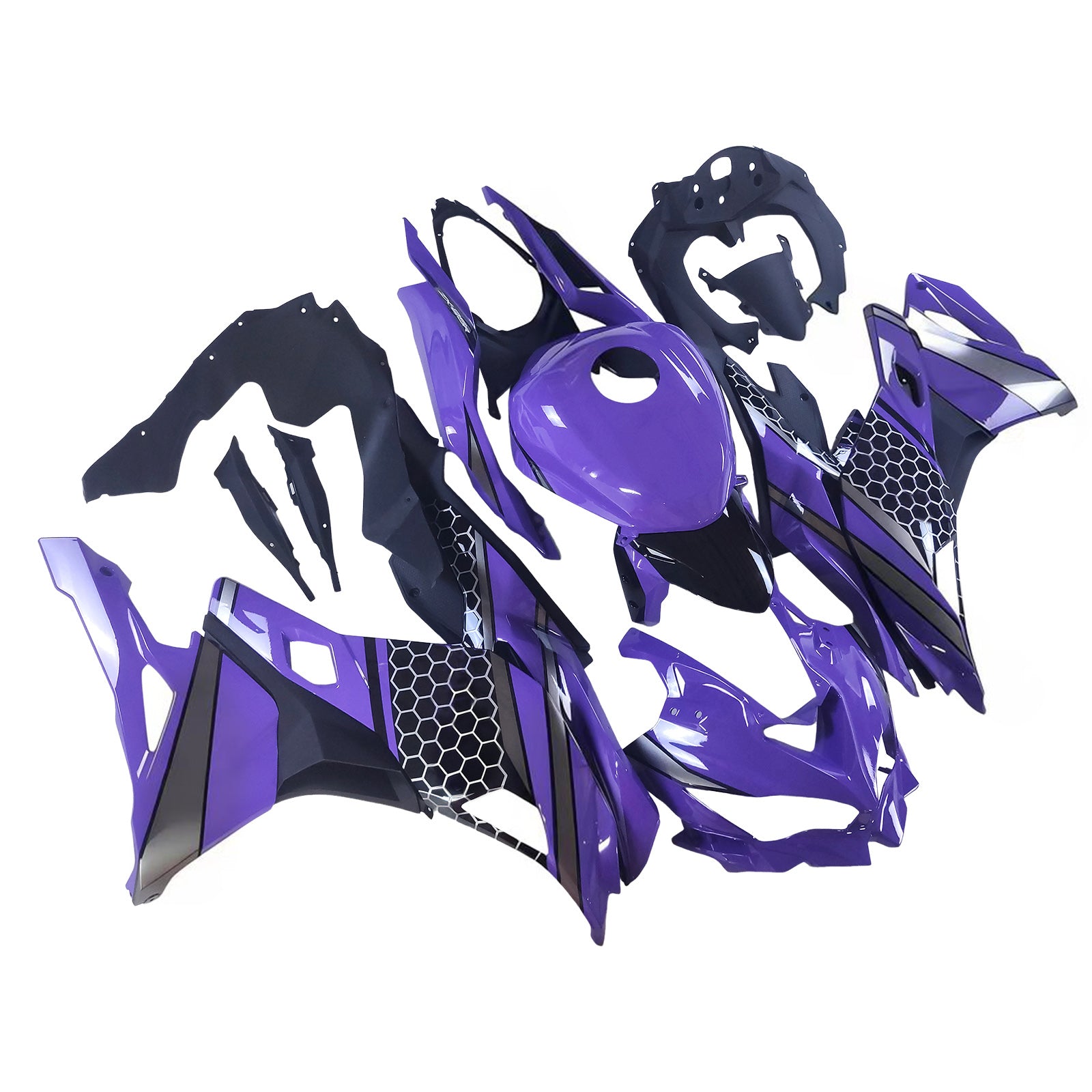 Amotopart 2019-2025 Ninja ZX-25R ZX-4R ZX-4RR Kawasaki Purple Fairing Kit