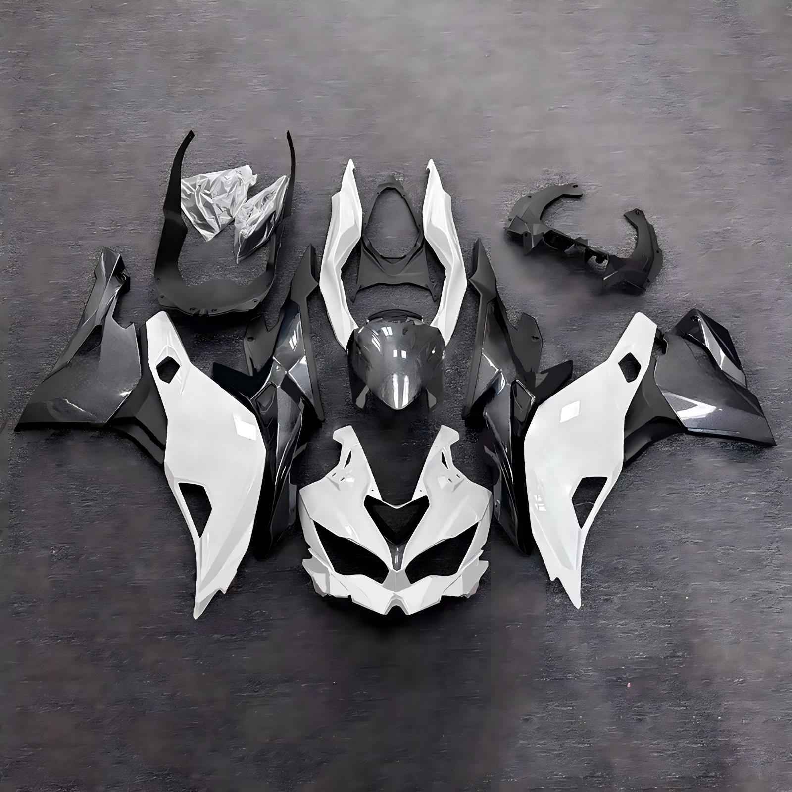 Amotopart 2019-2026 Kawasaki Ninja ZX-25R ZX-4R ZX-4RR White Black Fairing Kit