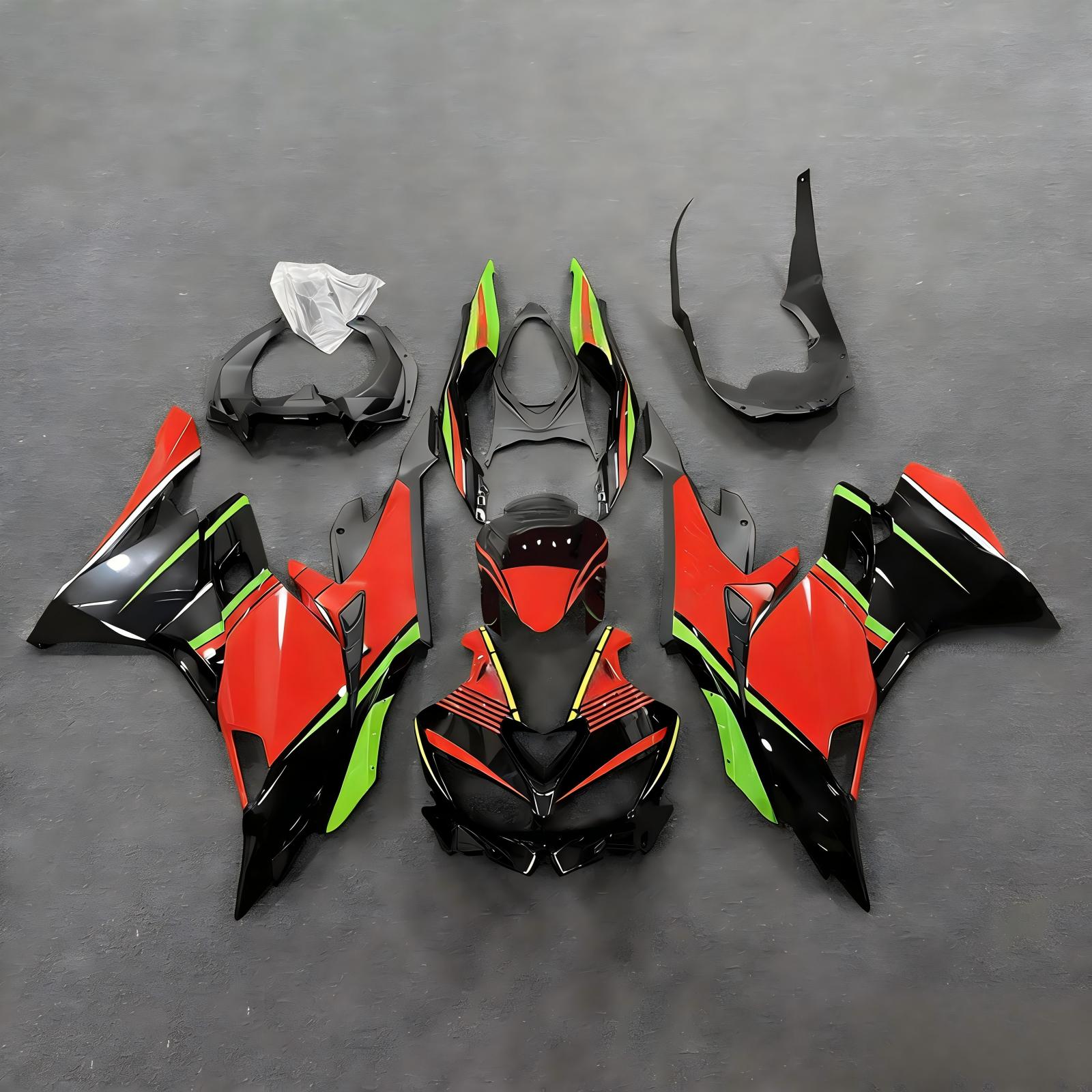 Amotopart 2019-2026 Kawasaki Ninja ZX-25R ZX-4R ZX-4RR Black Red Green Fairing Kit