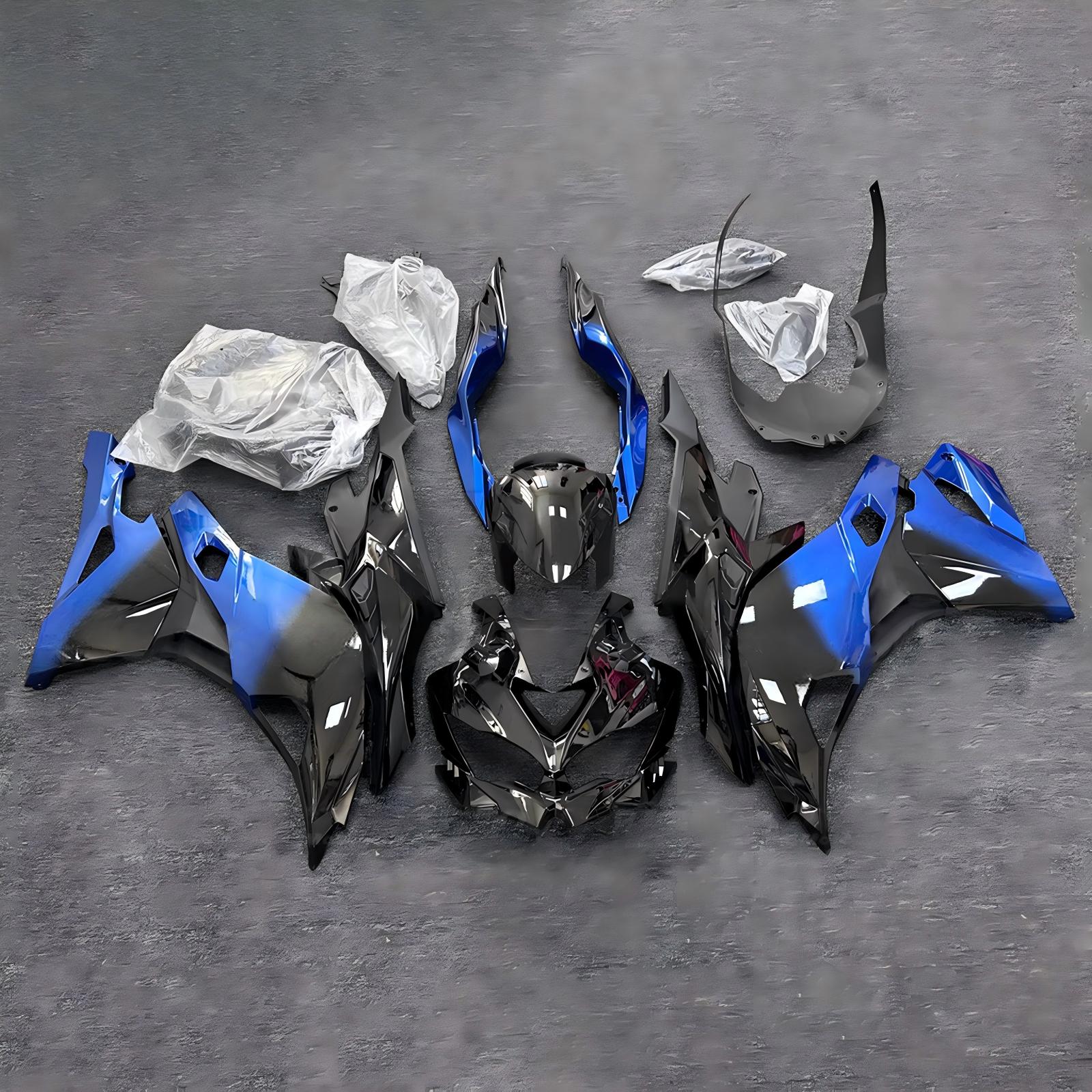 Amotopart 2019-2026 Kawasaki Ninja ZX-25R ZX-4R ZX-4RR Blue Black Fairing Kit