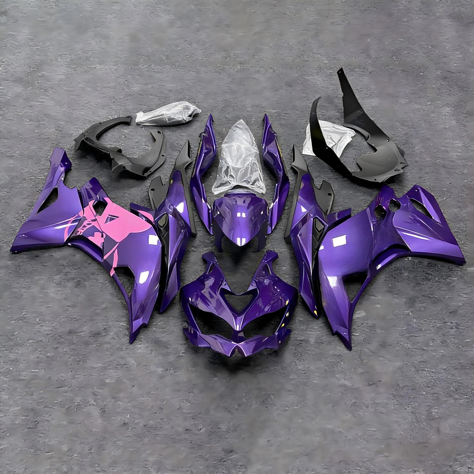 Amotopart 2019-2026 Kawasaki Ninja ZX-25R ZX-4R ZX-4RR Purple Pink Yellow Fairing Kit