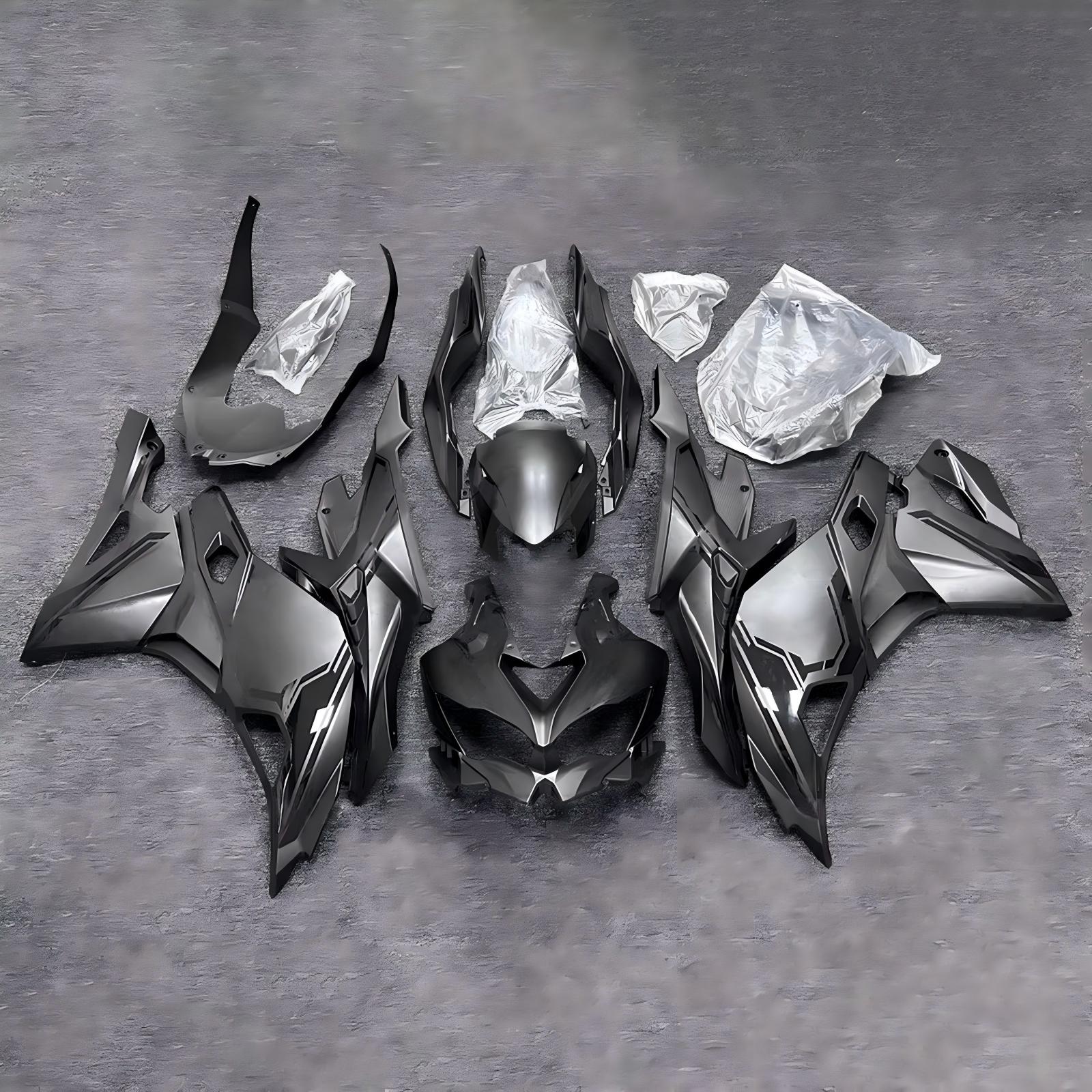 Amotopart 2019-2026 Kawasaki Ninja ZX-25R ZX-4R ZX-4RR Grey Fairing Ki