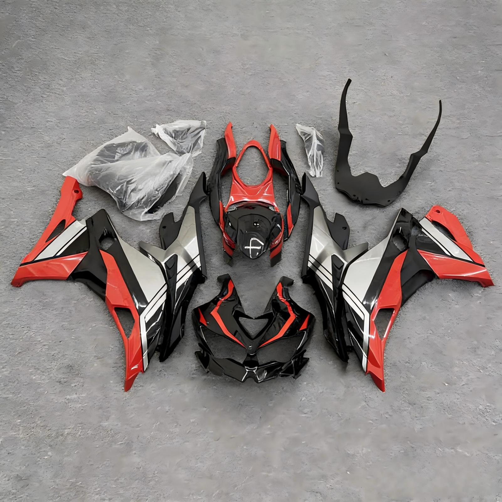 Amotopart 2019-2026 Kawasaki Ninja ZX-25R ZX-4R ZX-4RR Black Red Grey Fairing Kit