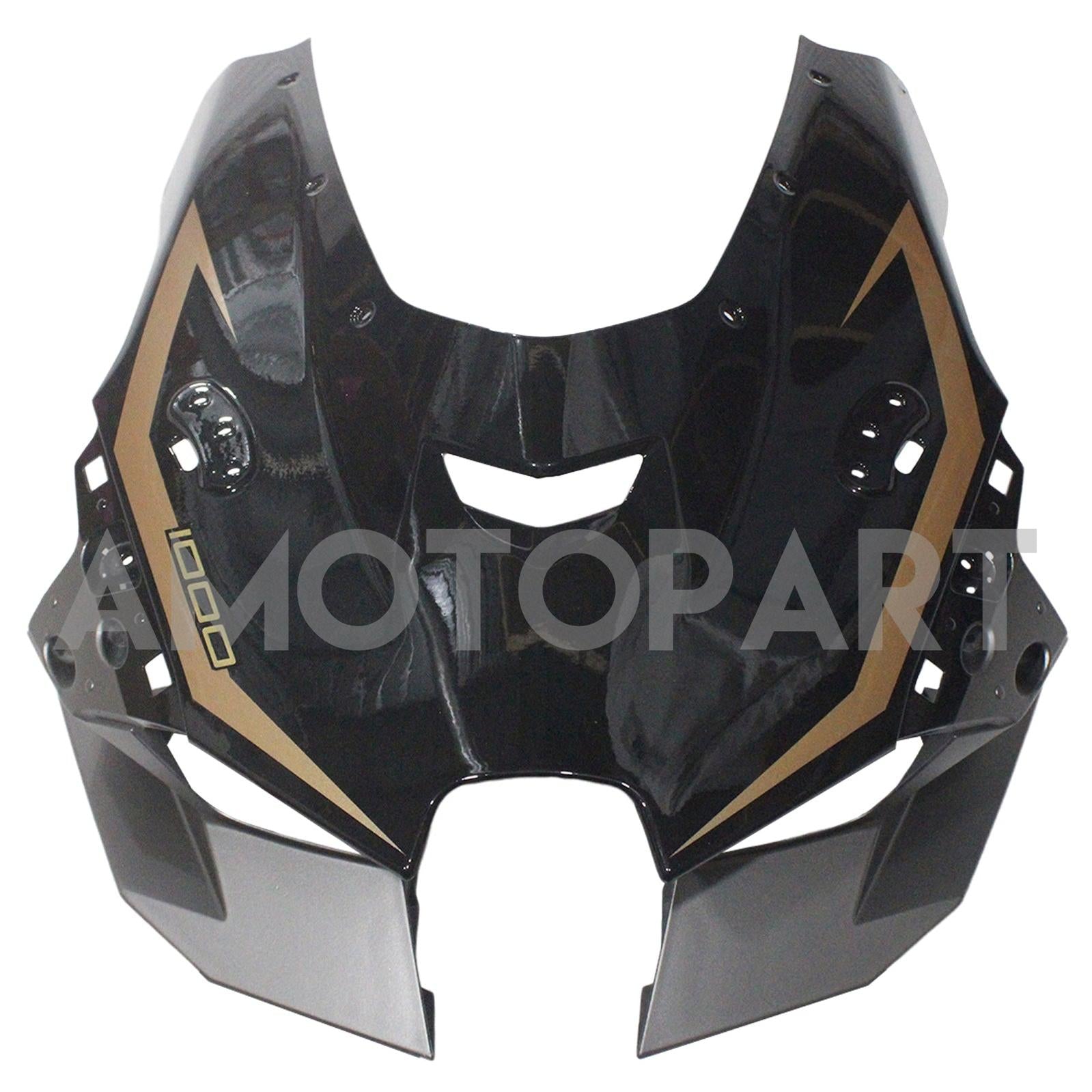 Amotopart 2021-2025 Kawasaki ZX10R ZX10RR Black Style4 Fairing Kit