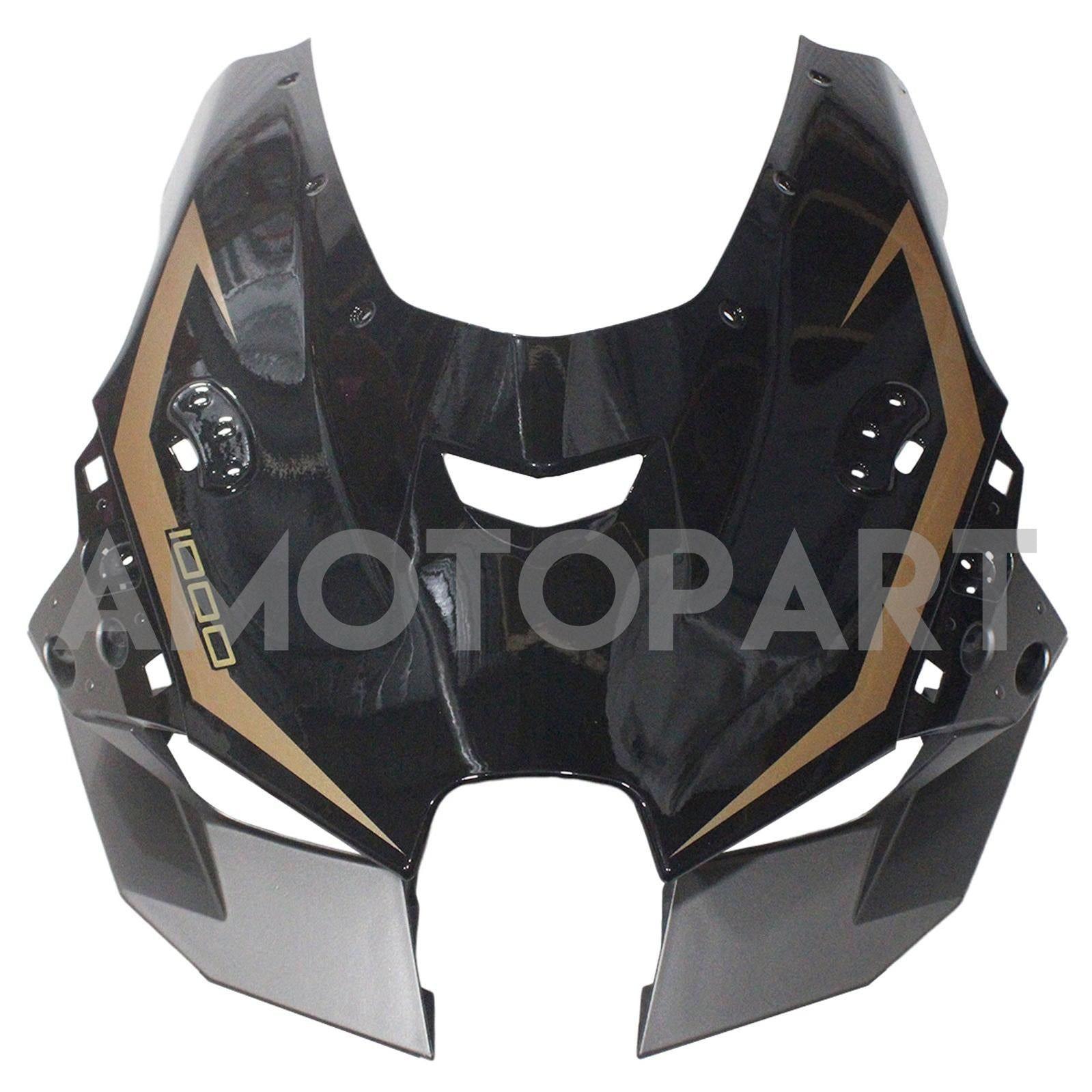 Amotopart 2021-2025 Kawasaki ZX10R ZX10RR Black Style4 Fairing Kit
