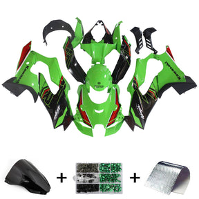 Amotopart 2021-2024 Kit carena Kawasaki ZX10R ZX10RR verde nero Style8