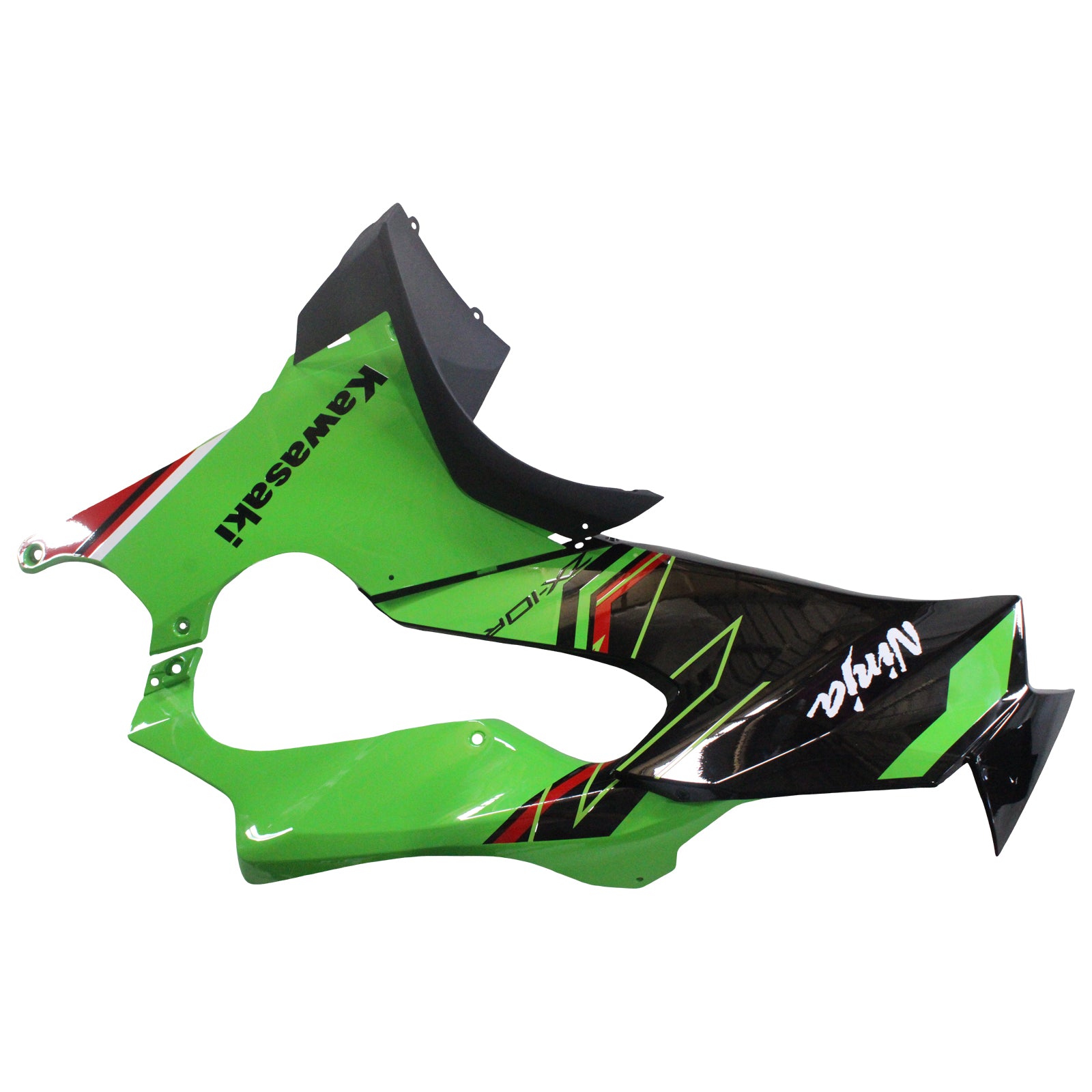 Amotopart 2021-2025 Kawasaki ZX10R ZX10RR Green Black Style8 Fairing Kit