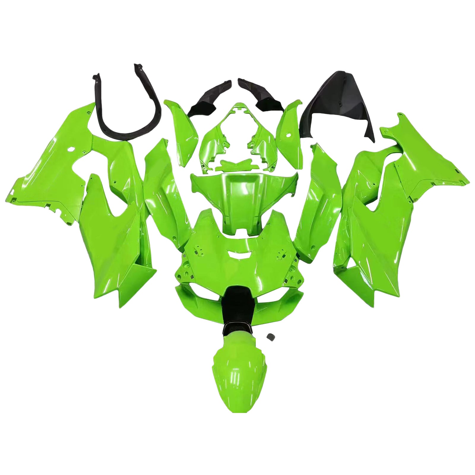 Amotopart 2021-2025 Kawasaki ZX10R ZX10RR Green Fairing Kit