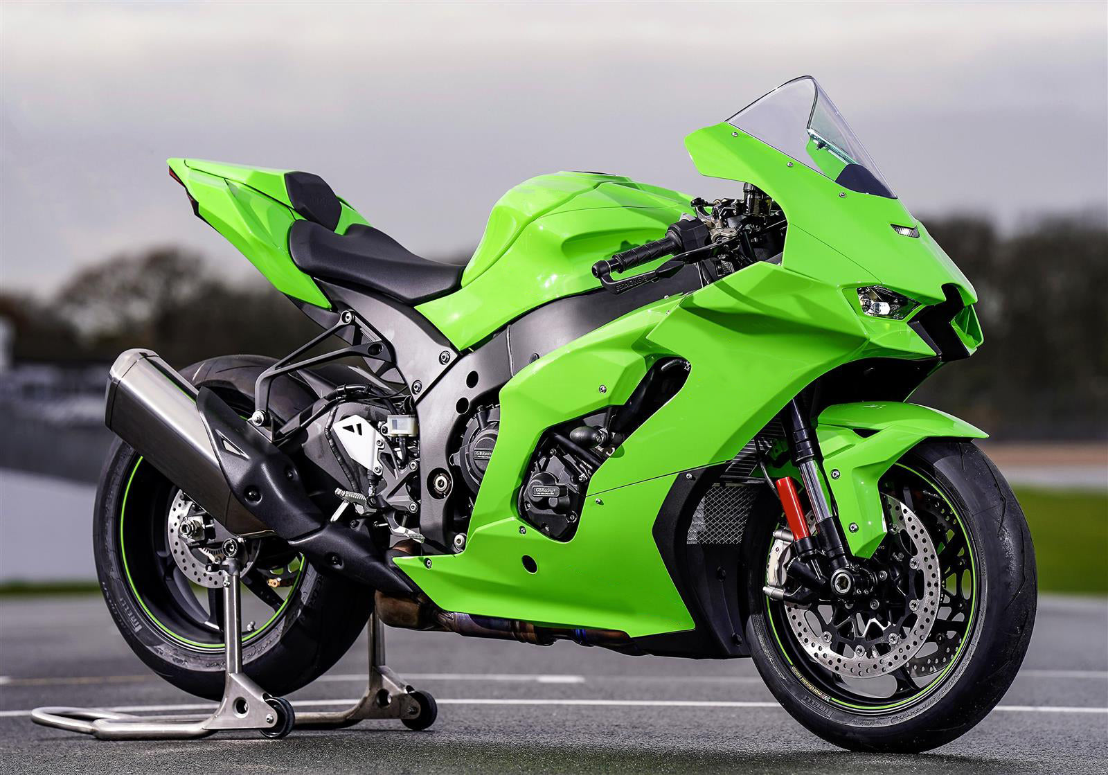 Amotopart 2021-2025 Kawasaki ZX10R ZX10RR Green Fairing Kit
