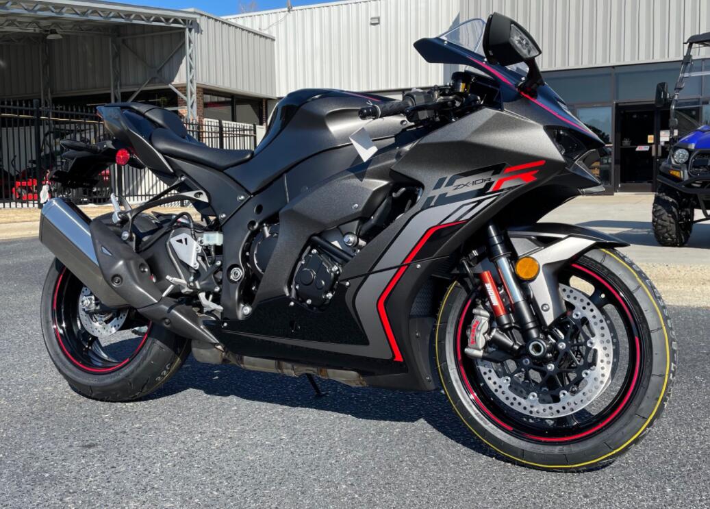 Amotopart 2021-2025 Kawasaki ZX10R ZX10RR Black Style2 Fairing Kit