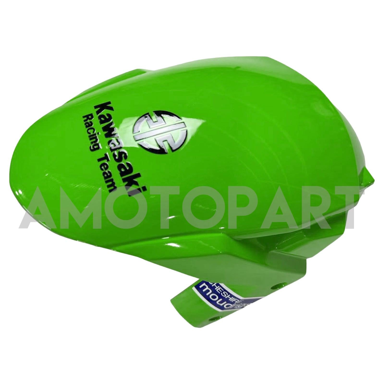 Amotopart 2021-2024 Kawasaki ZX10R ZX10RR ブラック グリーン ロゴフェアリング付き