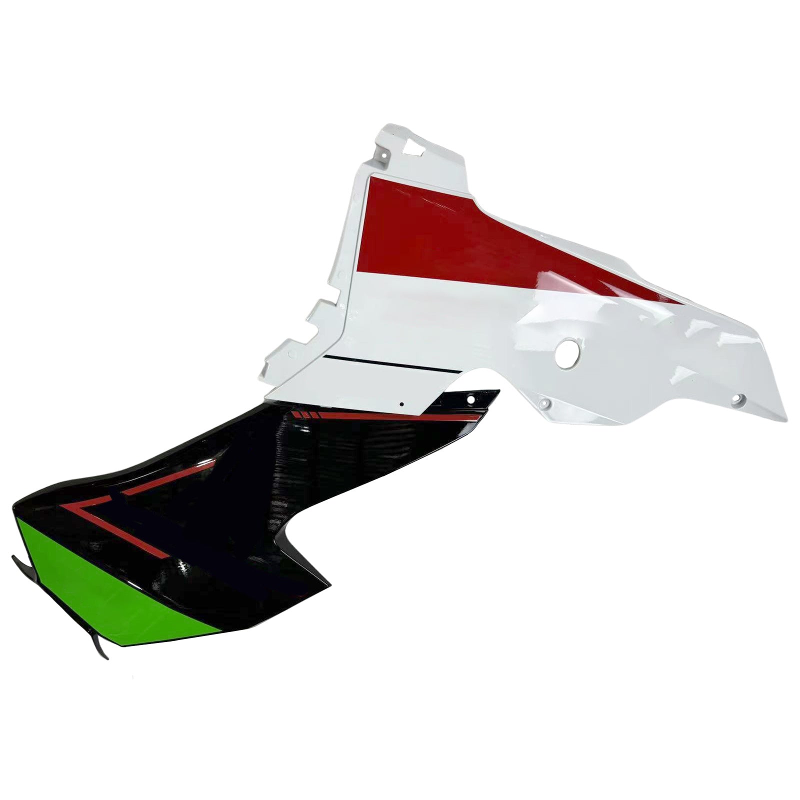 Amotopart 2021-2025 Kawasaki ZX10R ZX10RR Czarna zielona z logo owiewki