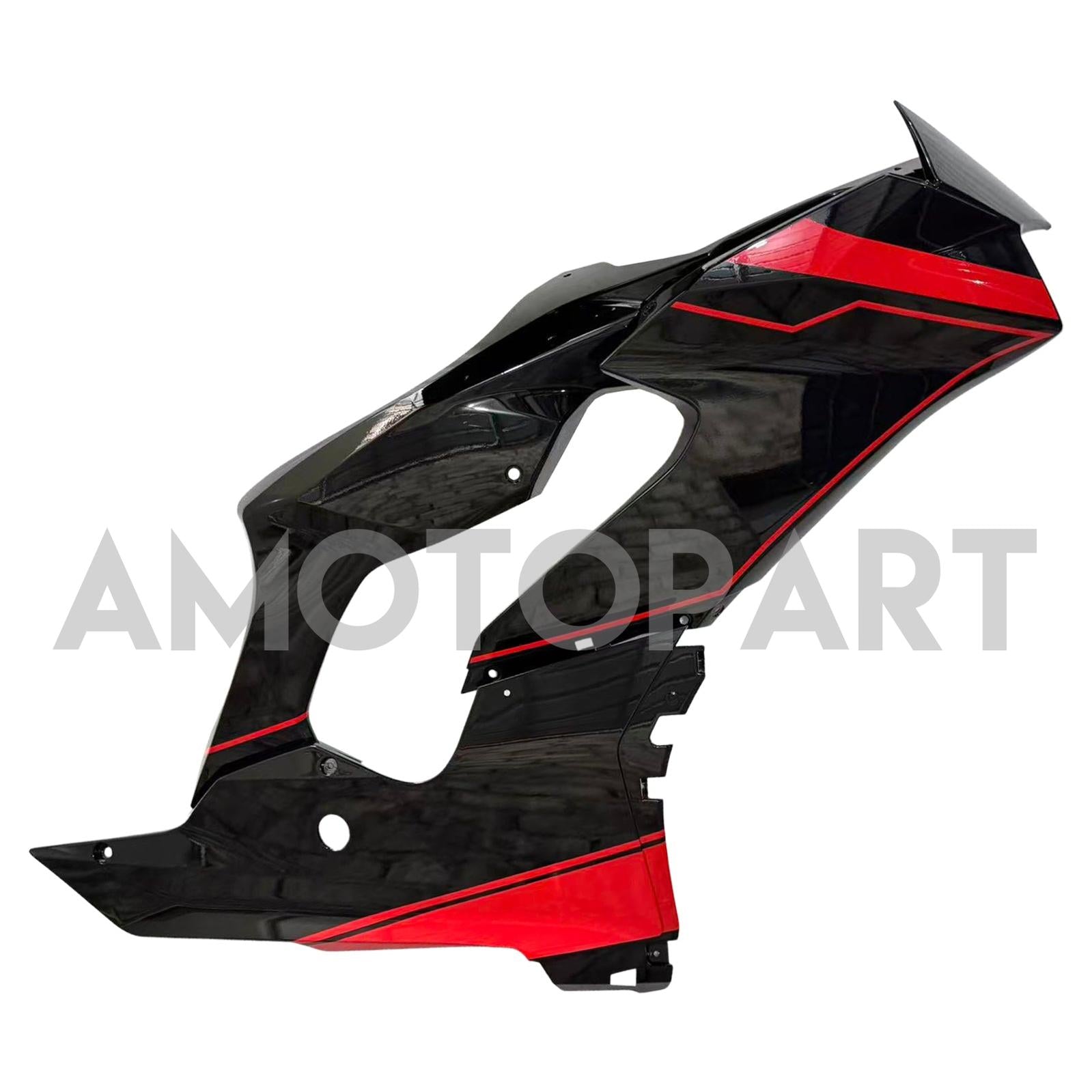 Amotopart 2021-2025 Kawasaki ZX10R ZX10RR Black Red Fairing Kit