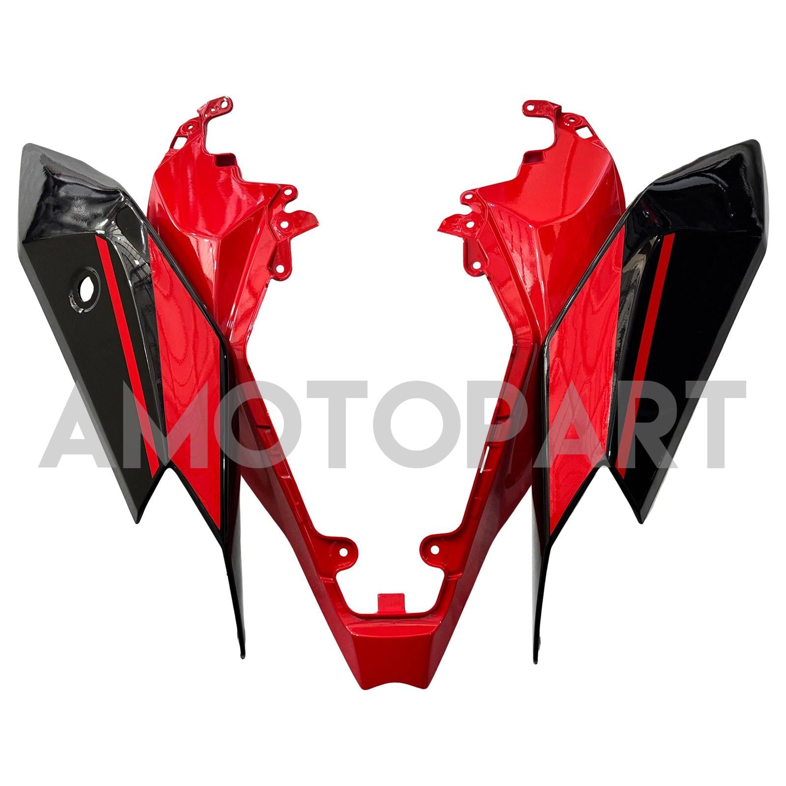 Amotopart 2021-2025 Kawasaki ZX10R ZX10RR Black Red Fairing Kit