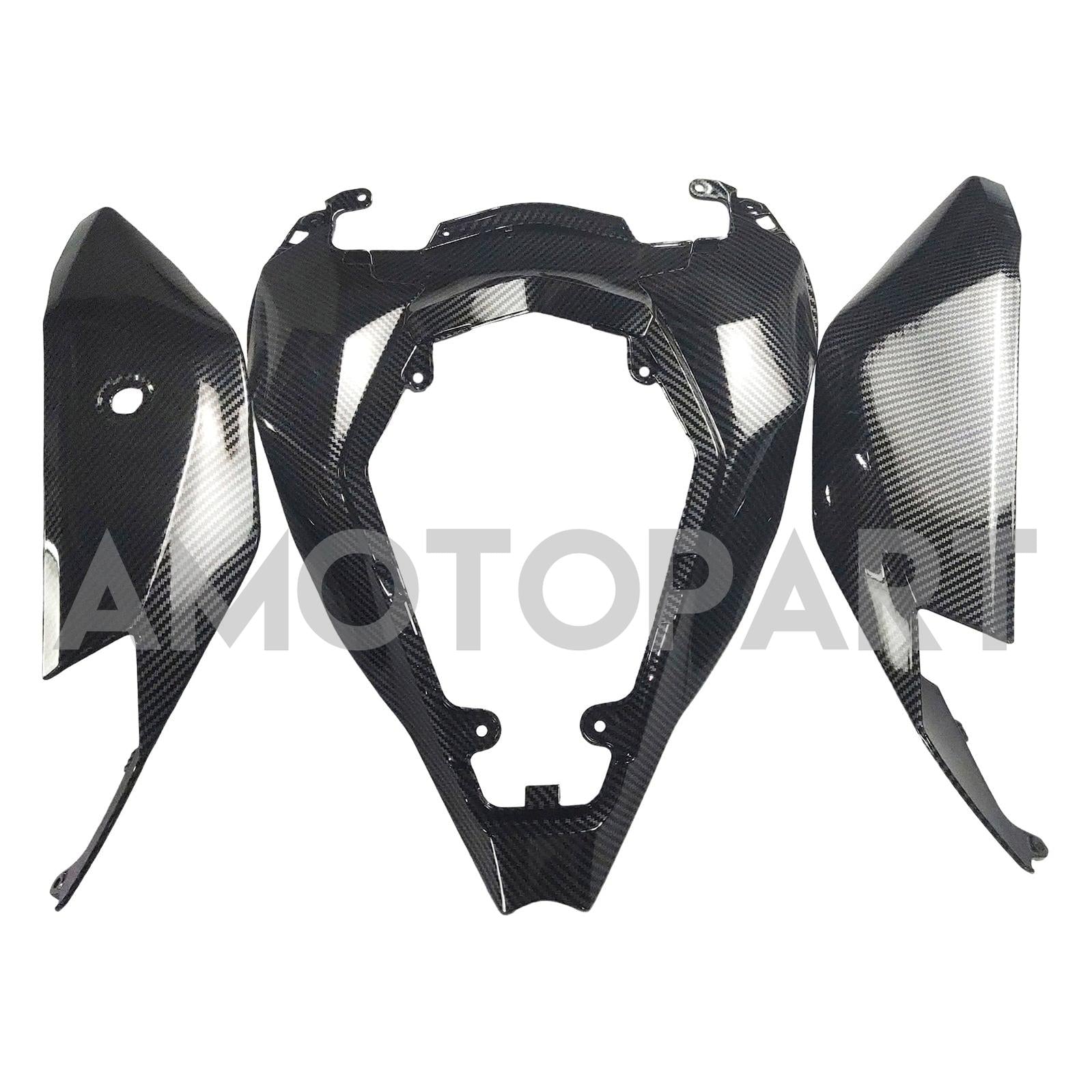 AMOTOPART 2021-2025 KAWASAKI ZX10R ZX10RR COBOL FIBER GLOSSY Black Fairing Kit