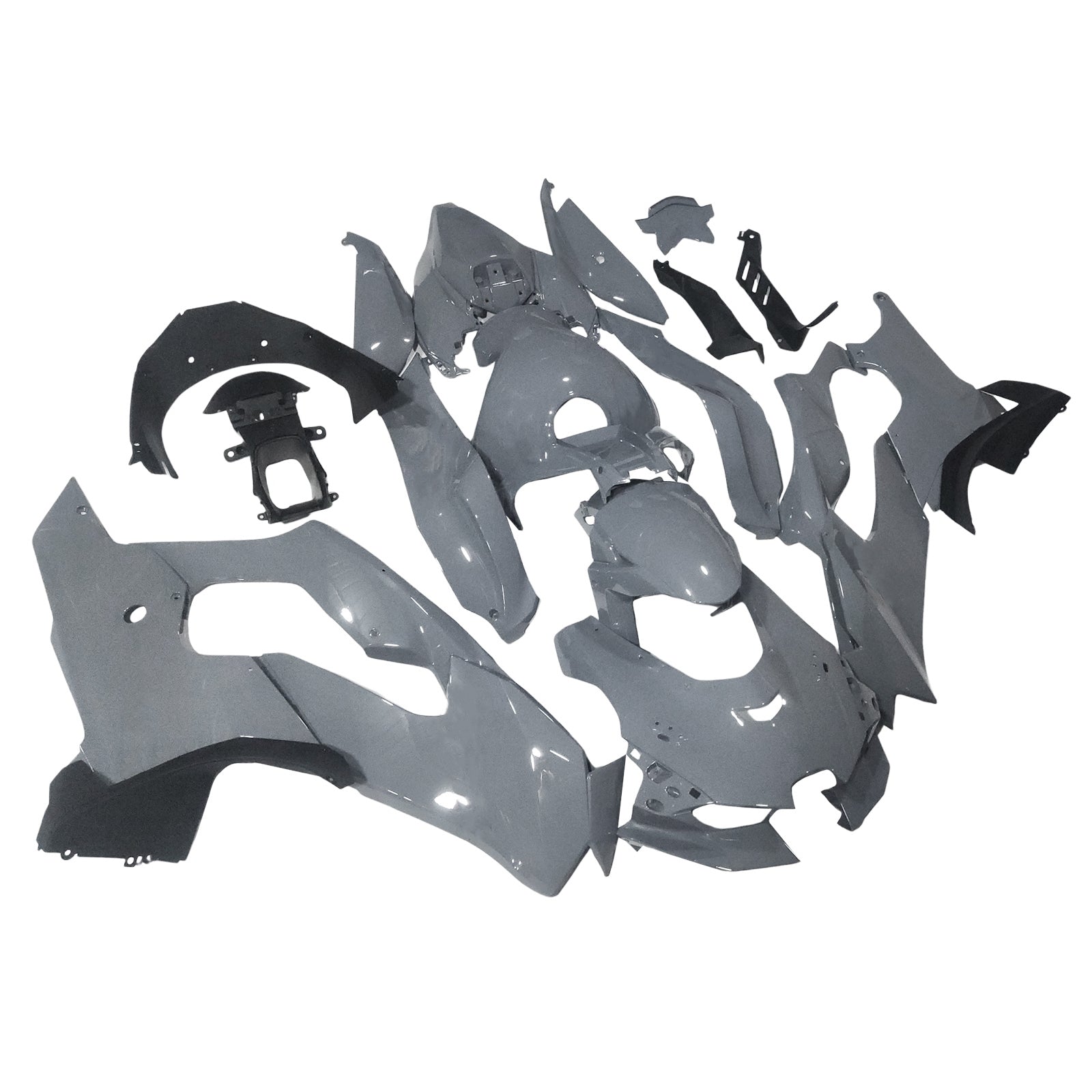 Amotopart 2021-2025 Kawasaki ZX 10RR ZX 10R Grey Fairing Kit
