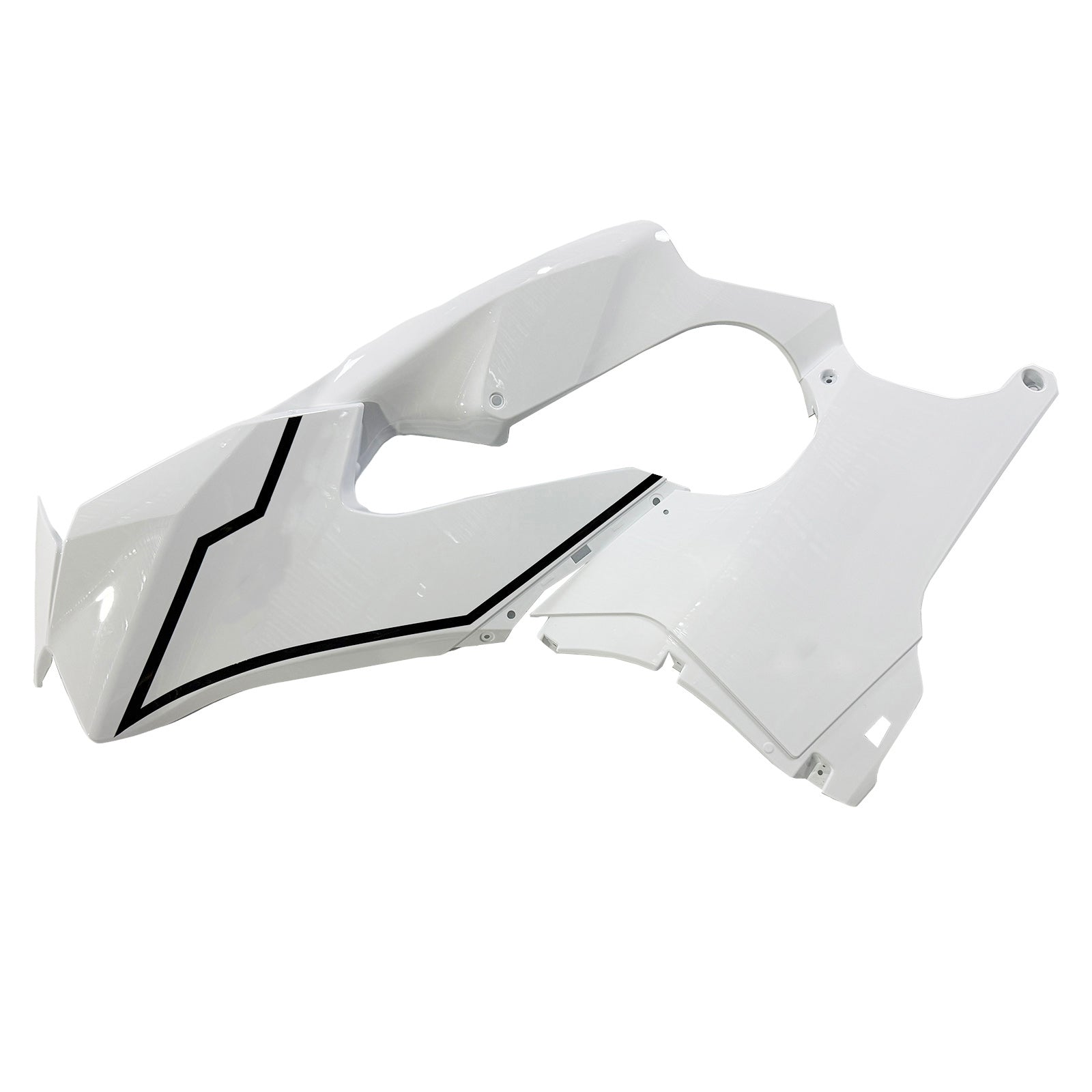 Amotopart 2021-2024 Kawasaki ZX 10RR ZX 10R Kit de carenado blanco negro