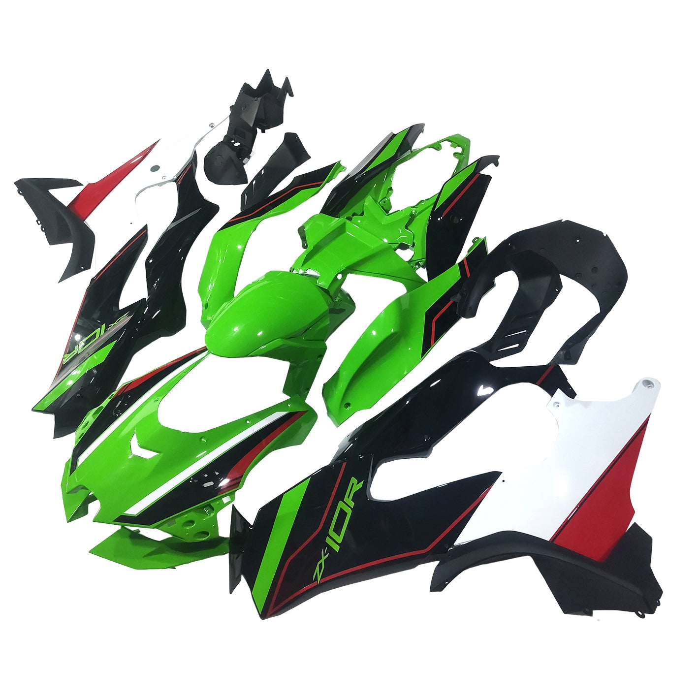 Amotopart 2021-2025 Kawasaki ZX 10RR ZX 10R Black White Green Red Fair