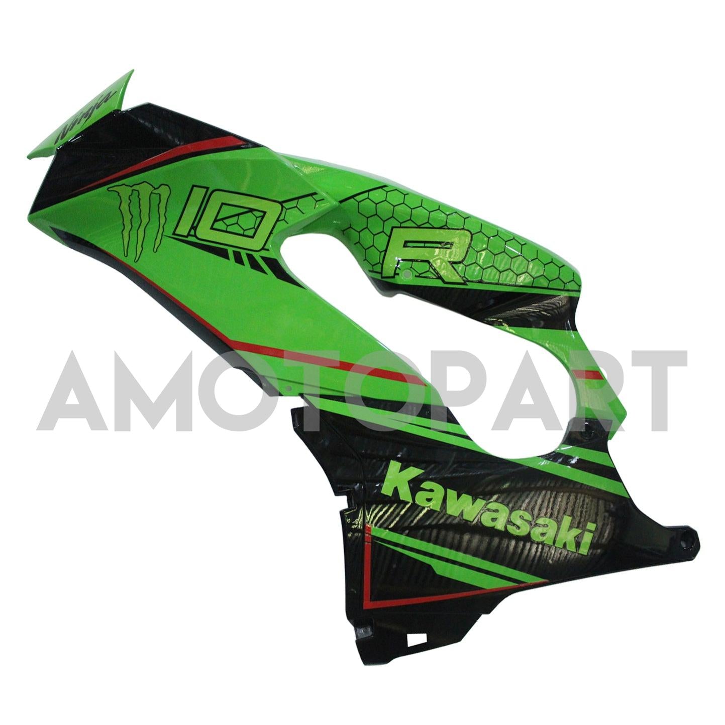 Amotopart 2021-2025 Kawasaki ZX 10RR ZX 10R Černá červená zelená kapotáž sada