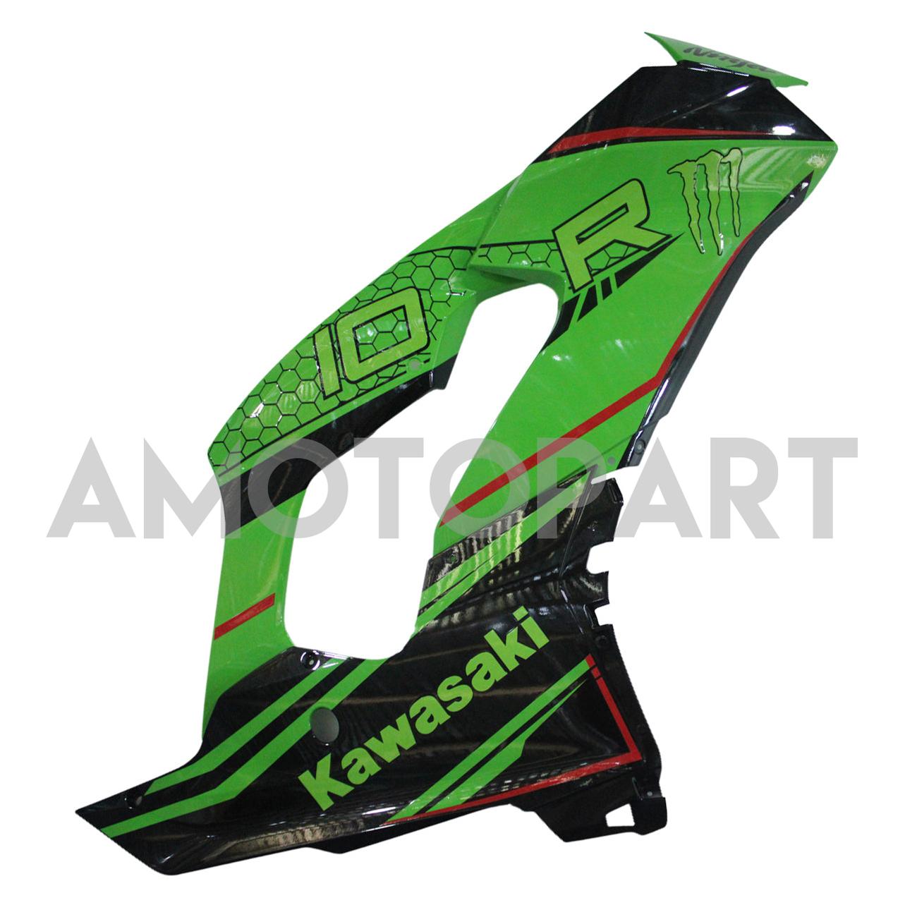 Amotopart 2021-2025 Kawasaki ZX 10RR ZX 10R Black Red Green Fairing Ki