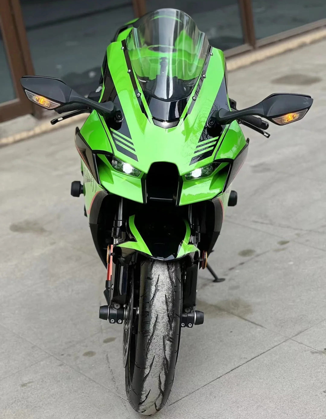 Amotopart 2021-2025 Kawasaki ZX 10RR ZX 10R Sort Rød Grøn Fairing Kit