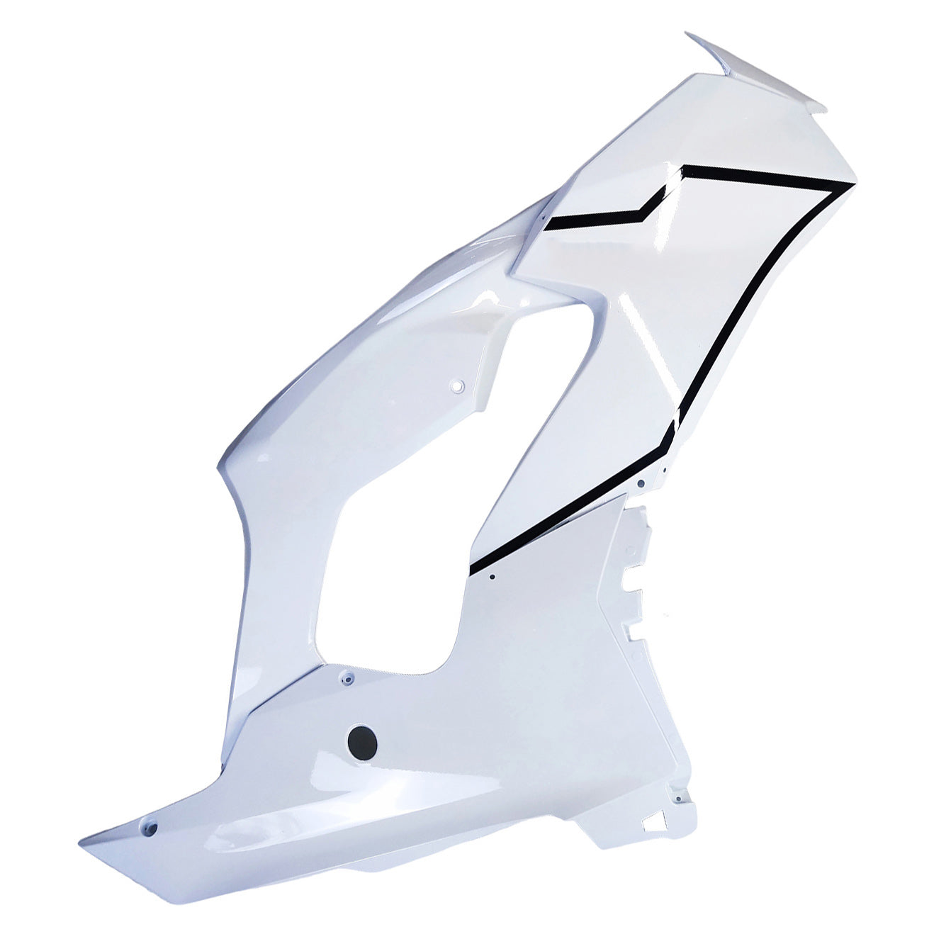 Amotopart 2021-2025 Kawasaki ZX 10RR ZX 10R Glossy Black White Fairing