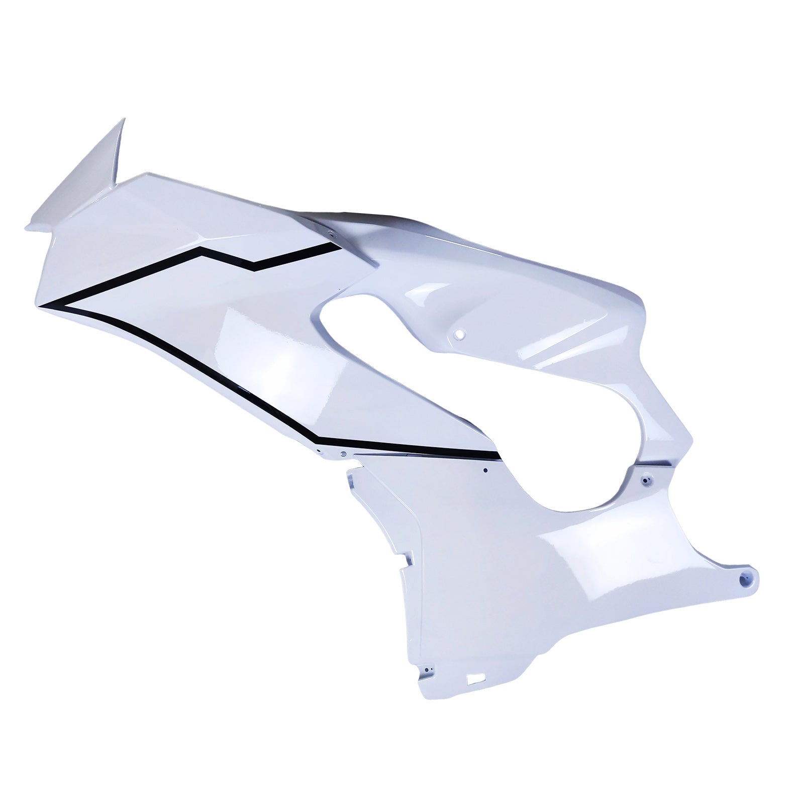 Amotopart 2021-2025 Kawasaki ZX 10RR ZX 10R Glossy Black White Fairing