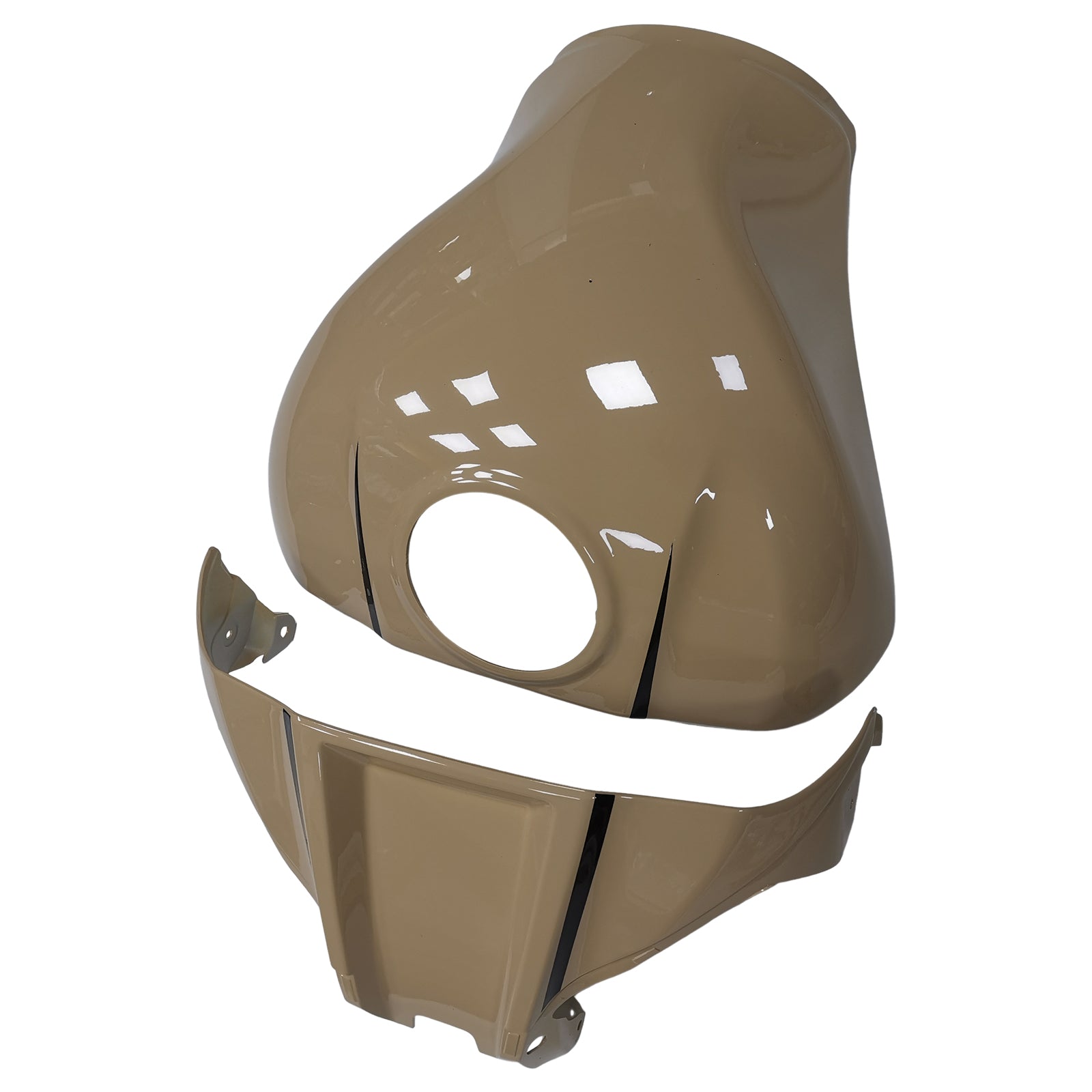 Amotopart 2021-2025 Kawasaki ZX 10RR ZX 10R Black Warm Beige Fairing Kit