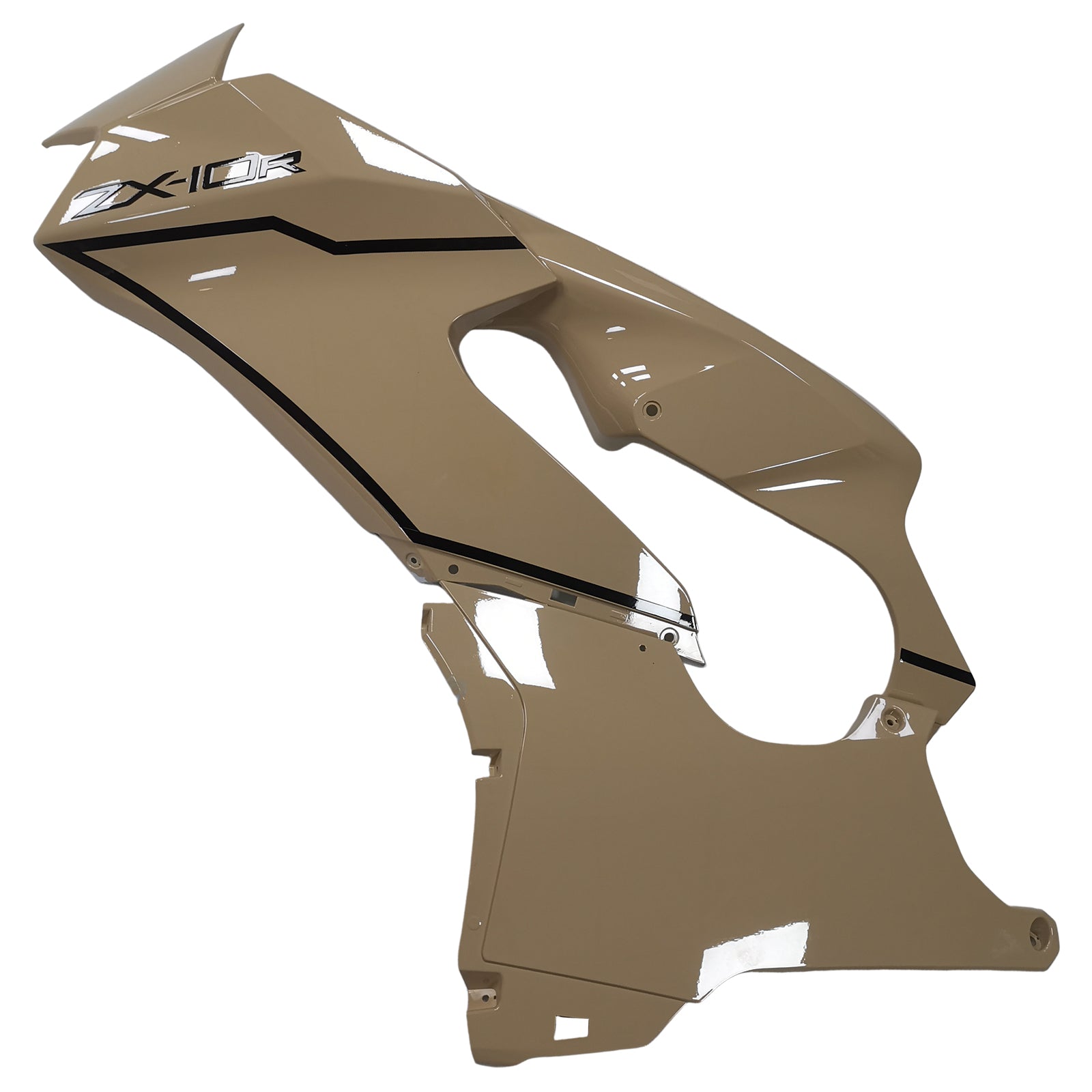 Amotopart 2021-2025 Kawasaki ZX 10RR ZX 10R Black Warm Beige Fairing Kit