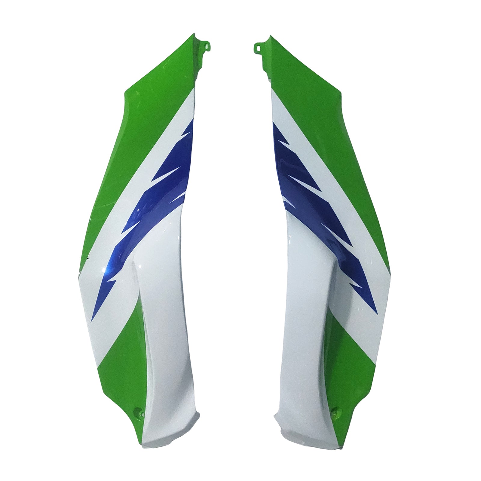 Amotopart 2021-2025 Kawasaki ZX 10RR ZX 10R White Green Blue Fairing Kit