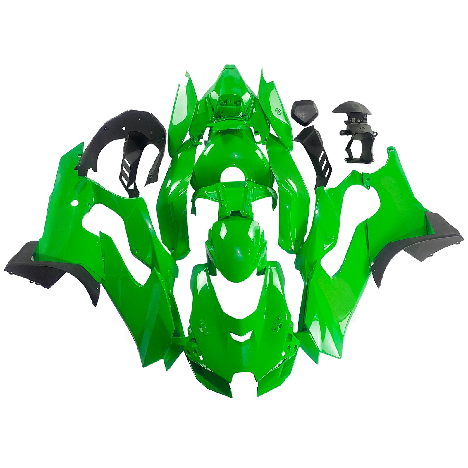 Amotopart 2021–2025 ZX-10R ZX-10RR Kawasaki grünes Verkleidungsset