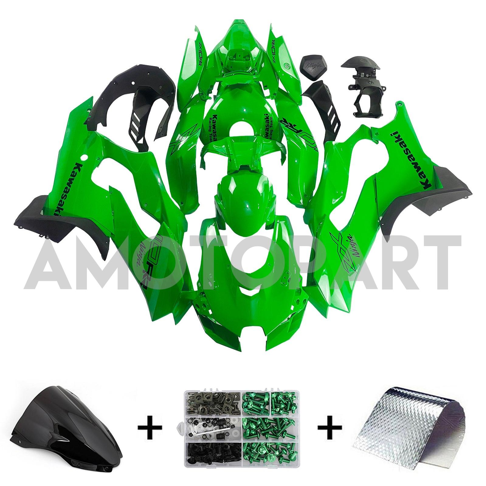 Amotopart 2021-2025 ZX-10R ZX-10RR KAWASAKI GREEN KIT