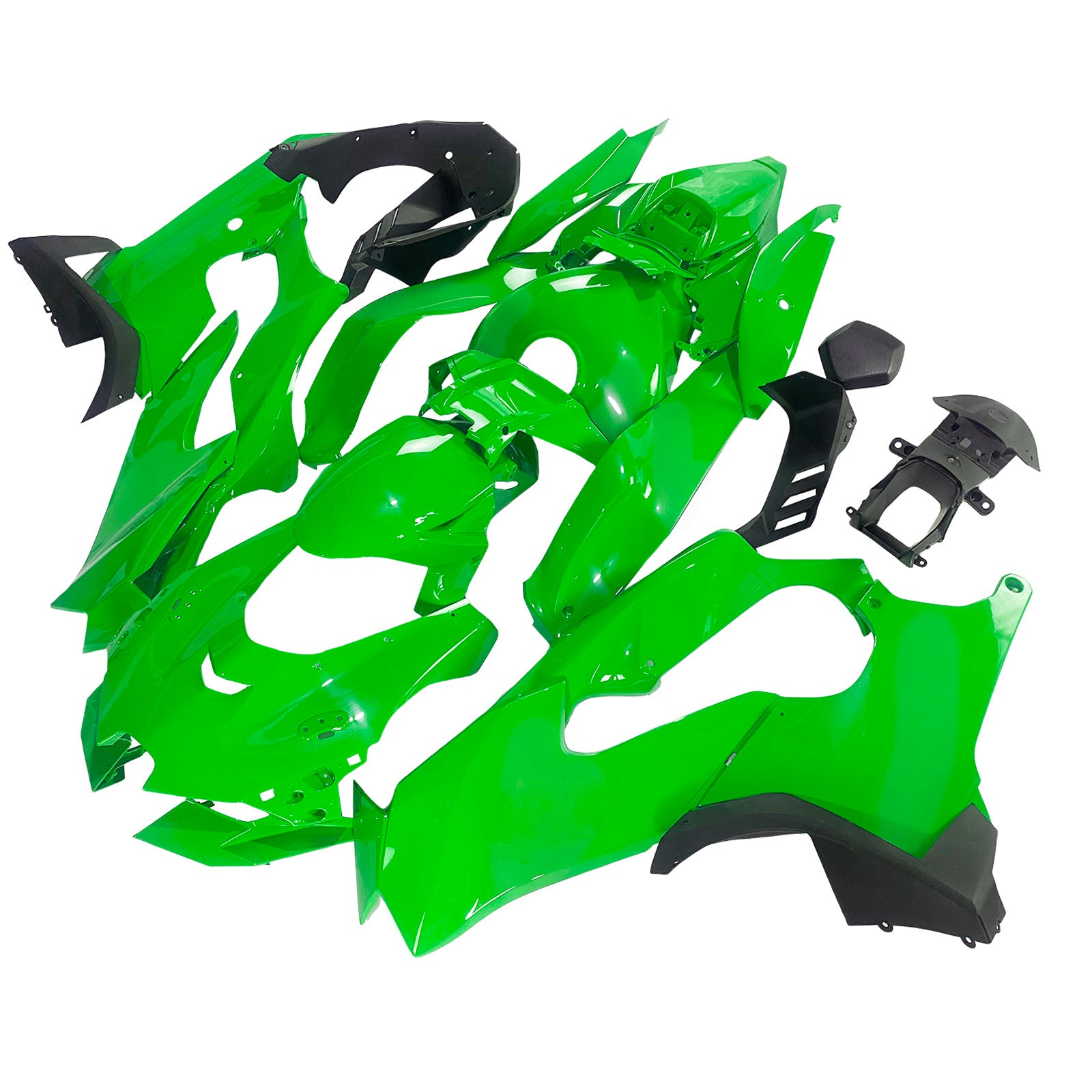 Amotopart 2021–2025 ZX-10R ZX-10RR Kawasaki grünes Verkleidungsset