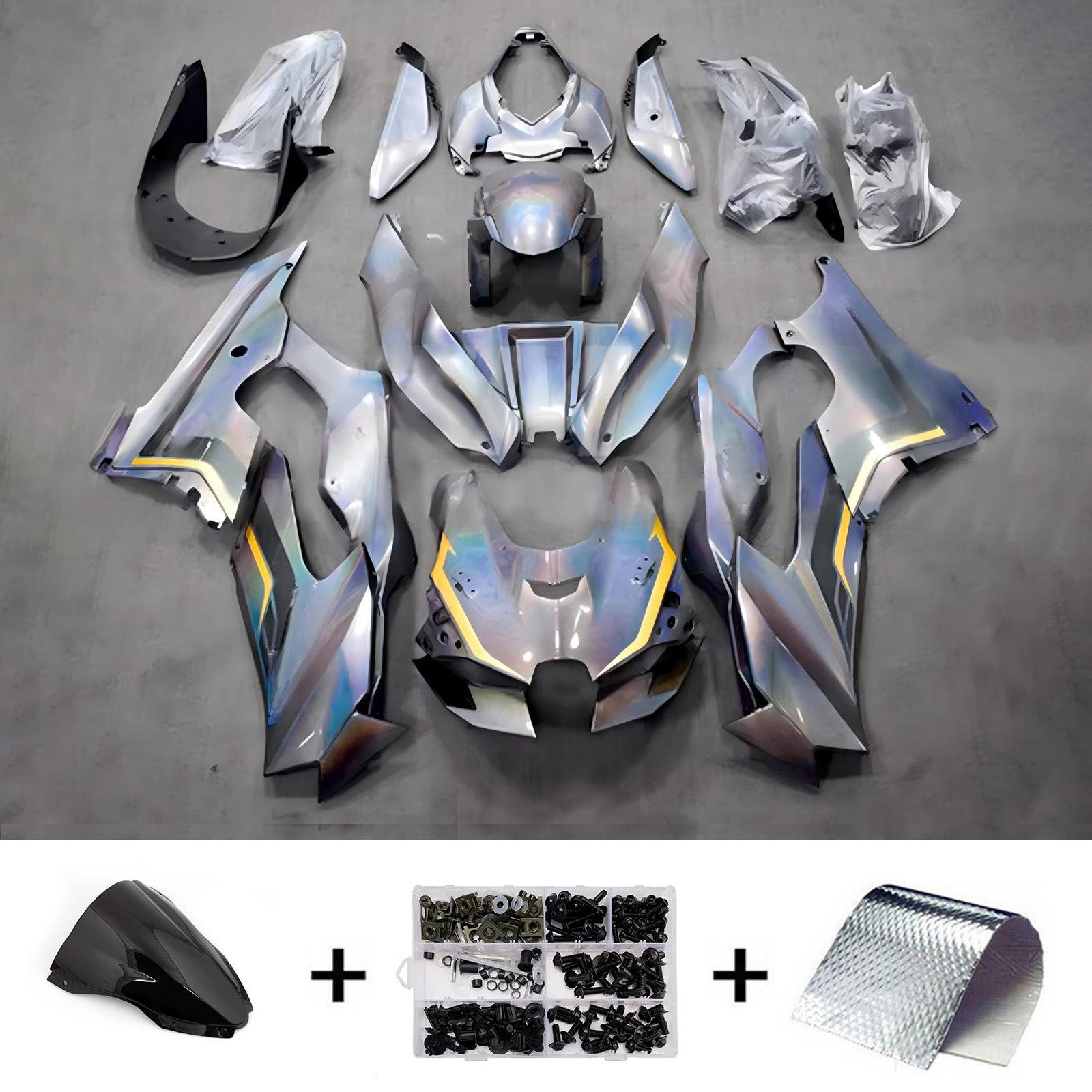 Amotopart 2021-2025 Kawasaki ZX-10R/ZX-10RR Muti-color Fairing Kit