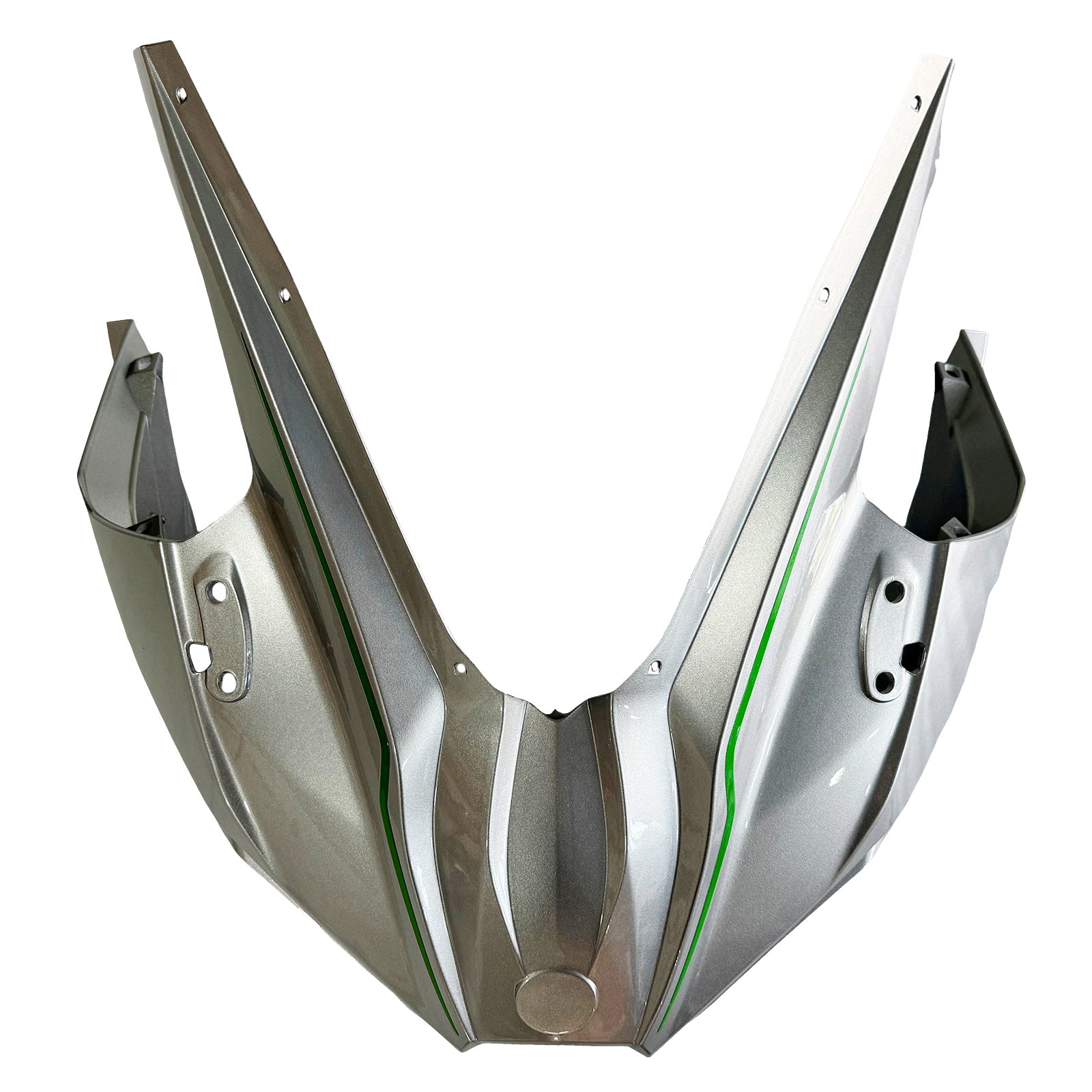 Amotopart 2015-2022 Kawasaki Ninja H2 Silver Grey Fairring Kit