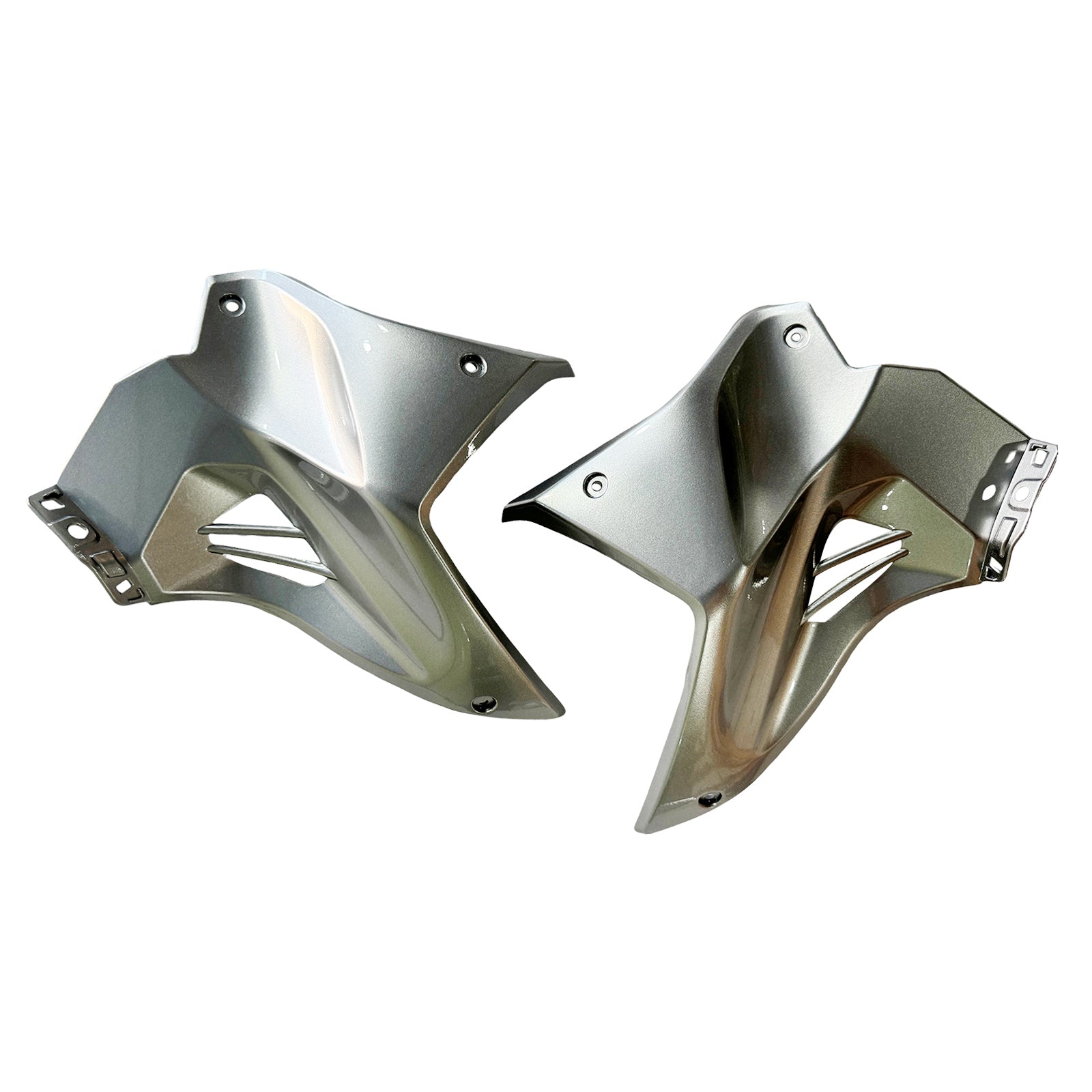 Amotopart 2015-2022 Kawasaki Ninja H2 Silver Grey Fairring Kit